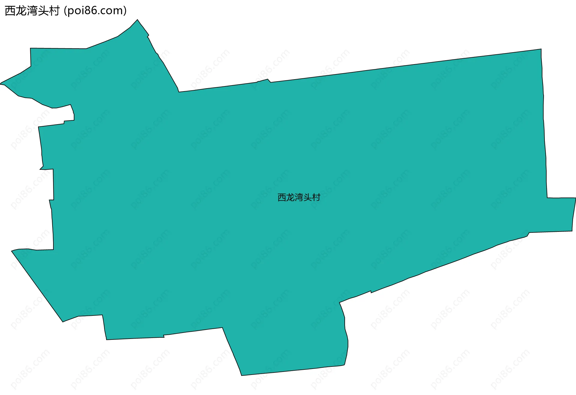 西龙湾头村边界地图