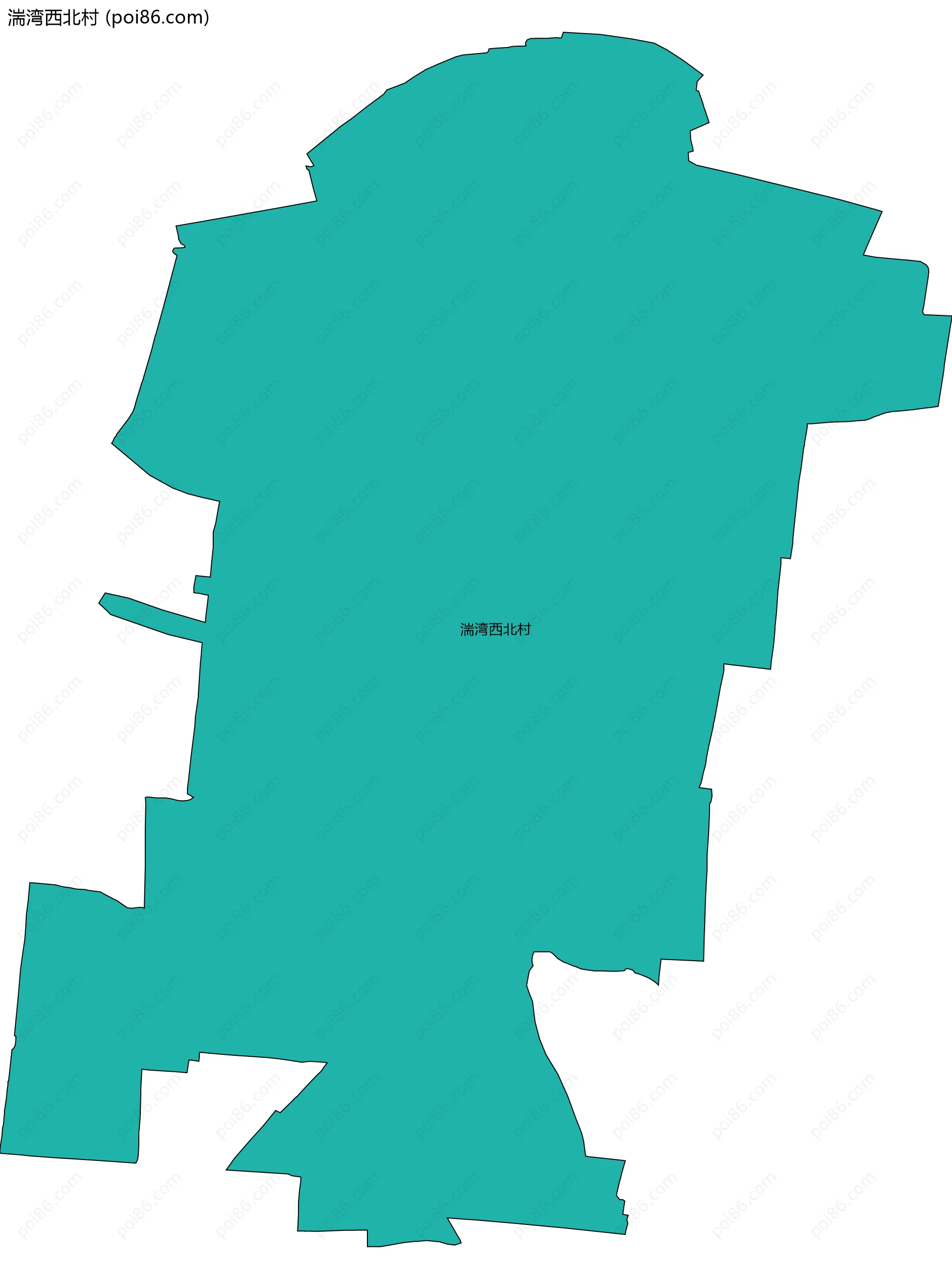 湍湾西北村边界地图