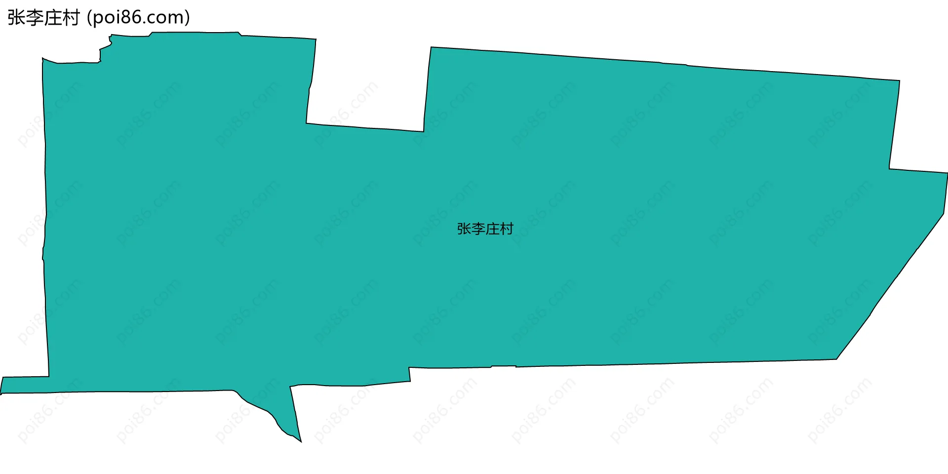 张李庄村边界地图
