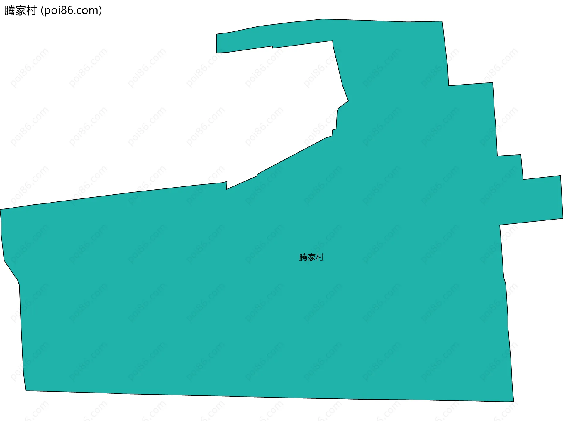 腾家村边界地图