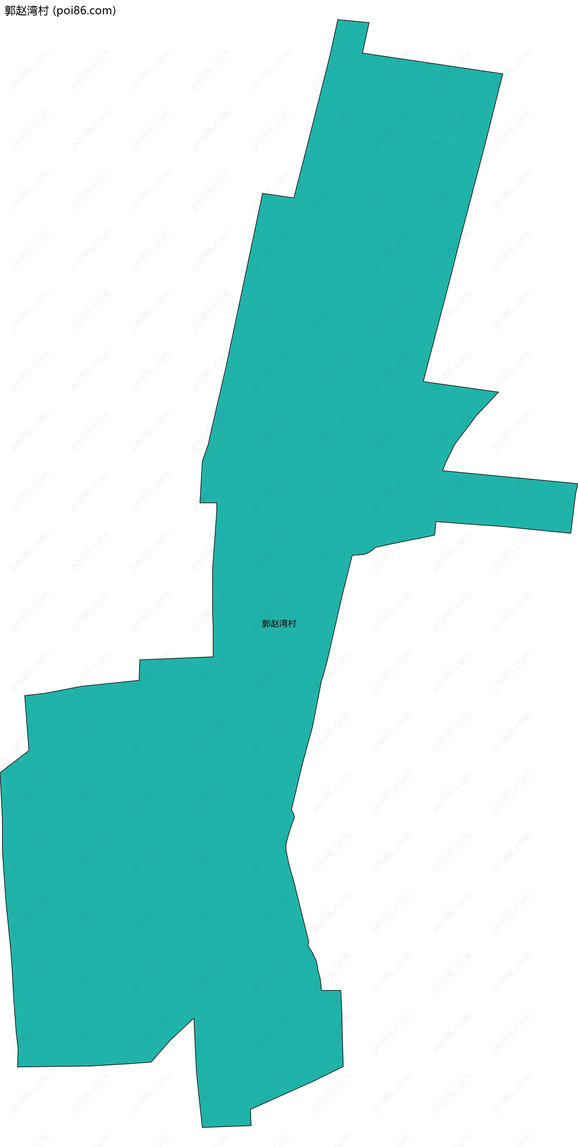 郭赵湾村边界地图