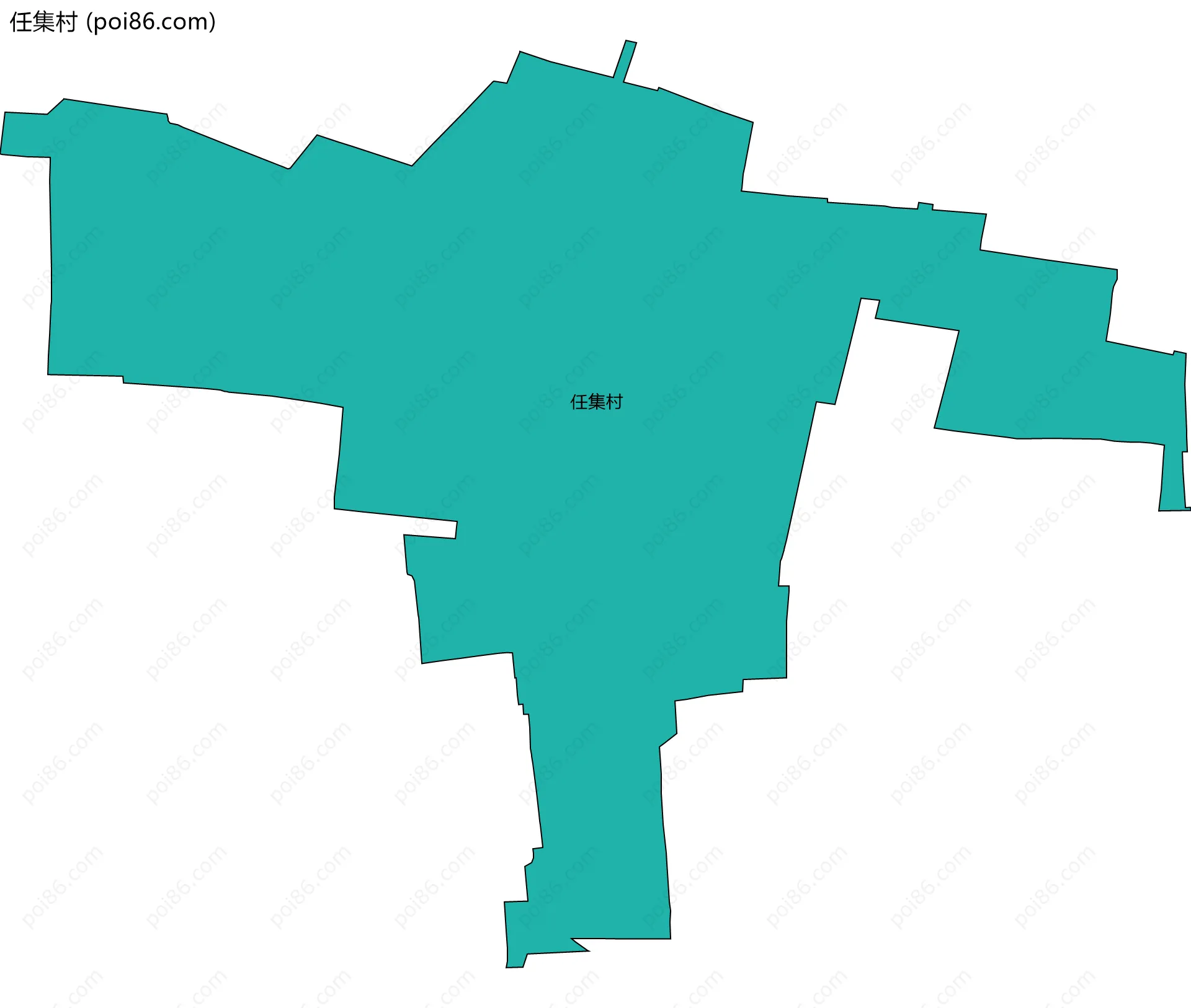 任集村边界地图