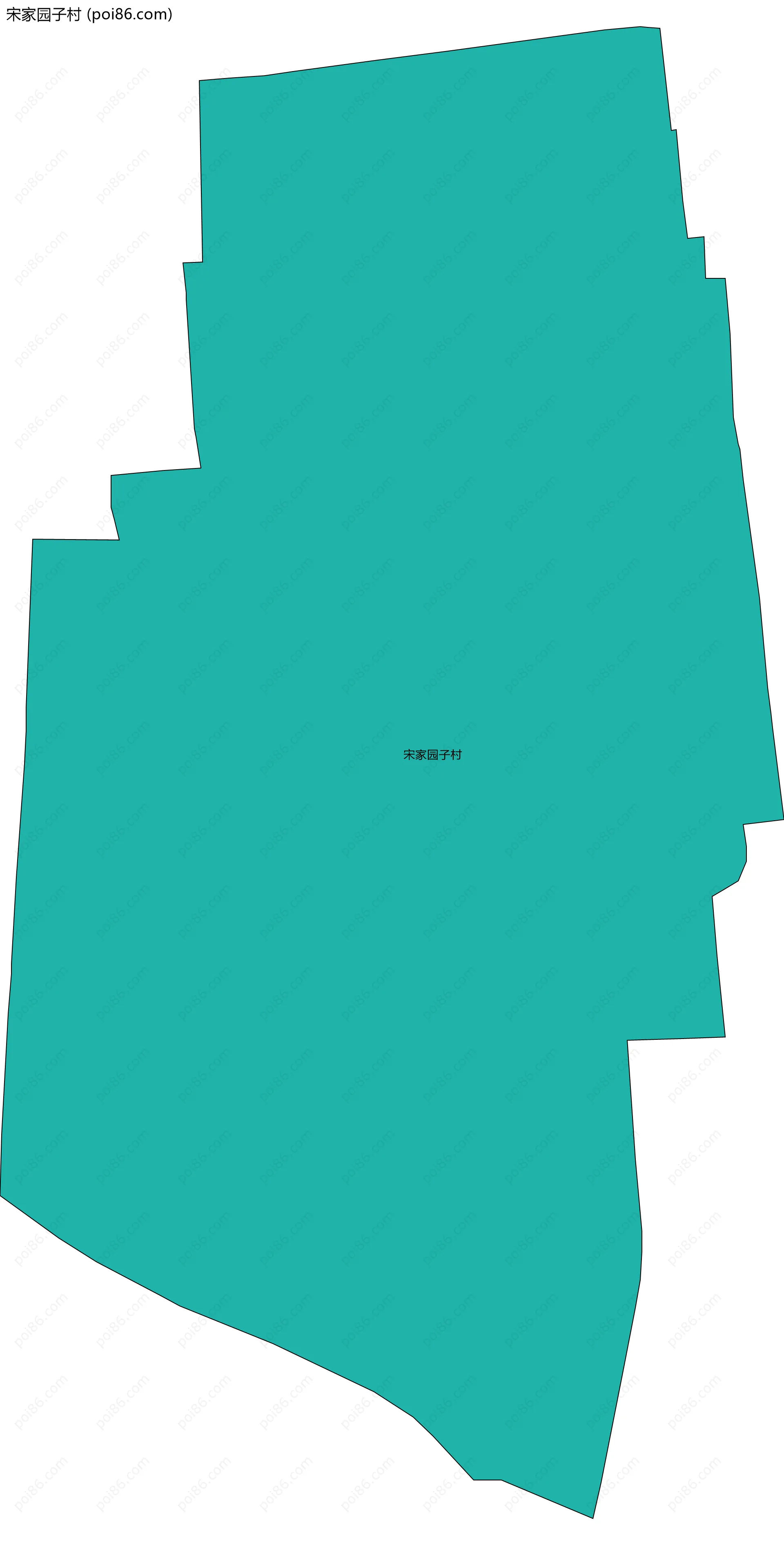 宋家园子村边界地图