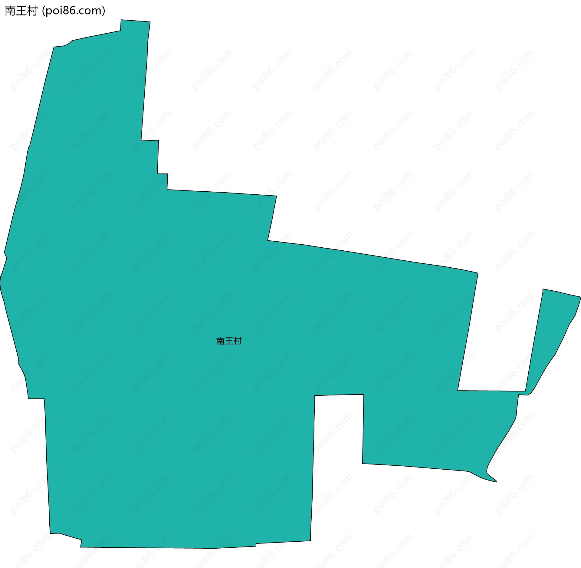 南王村边界地图