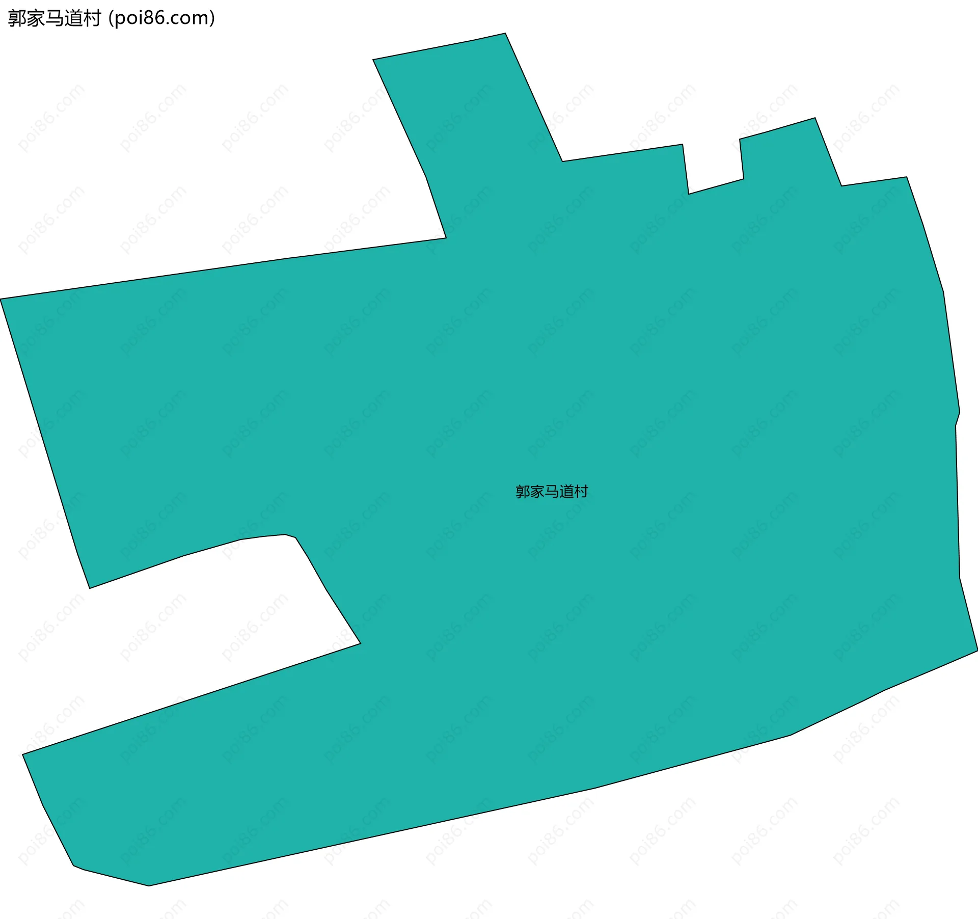 郭家马道村边界地图