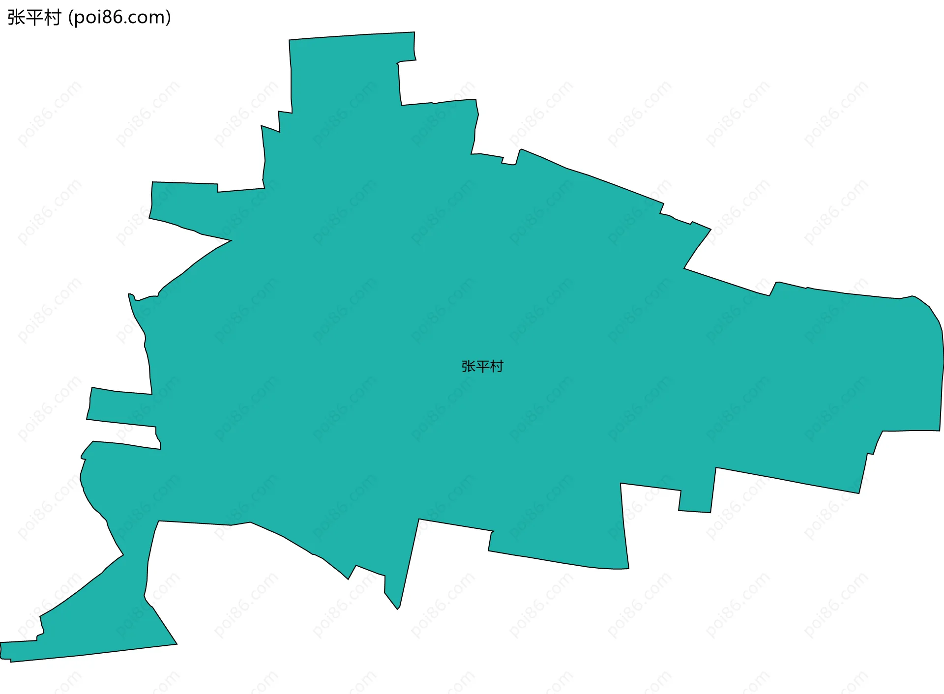 张平村边界地图