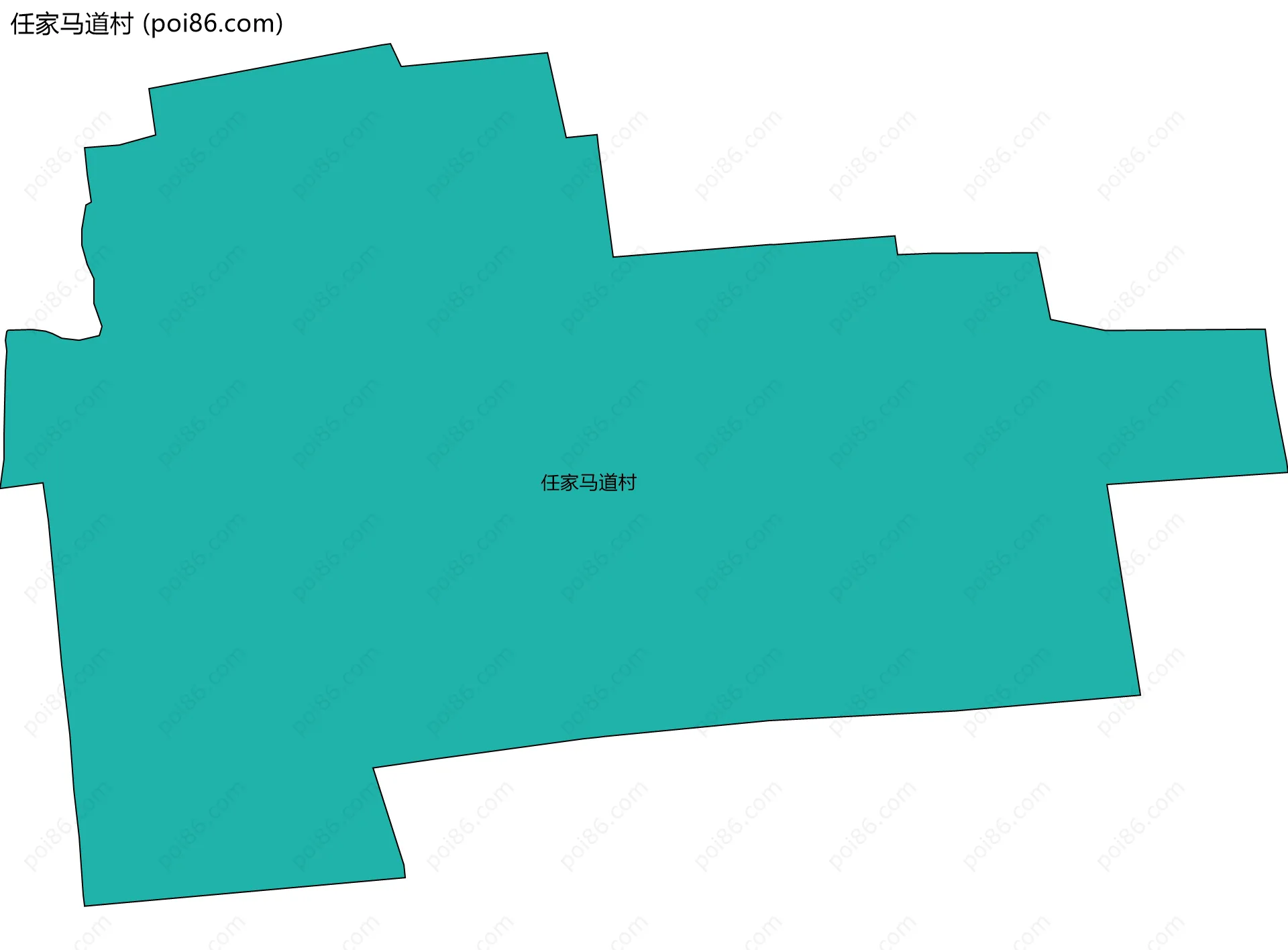 任家马道村边界地图