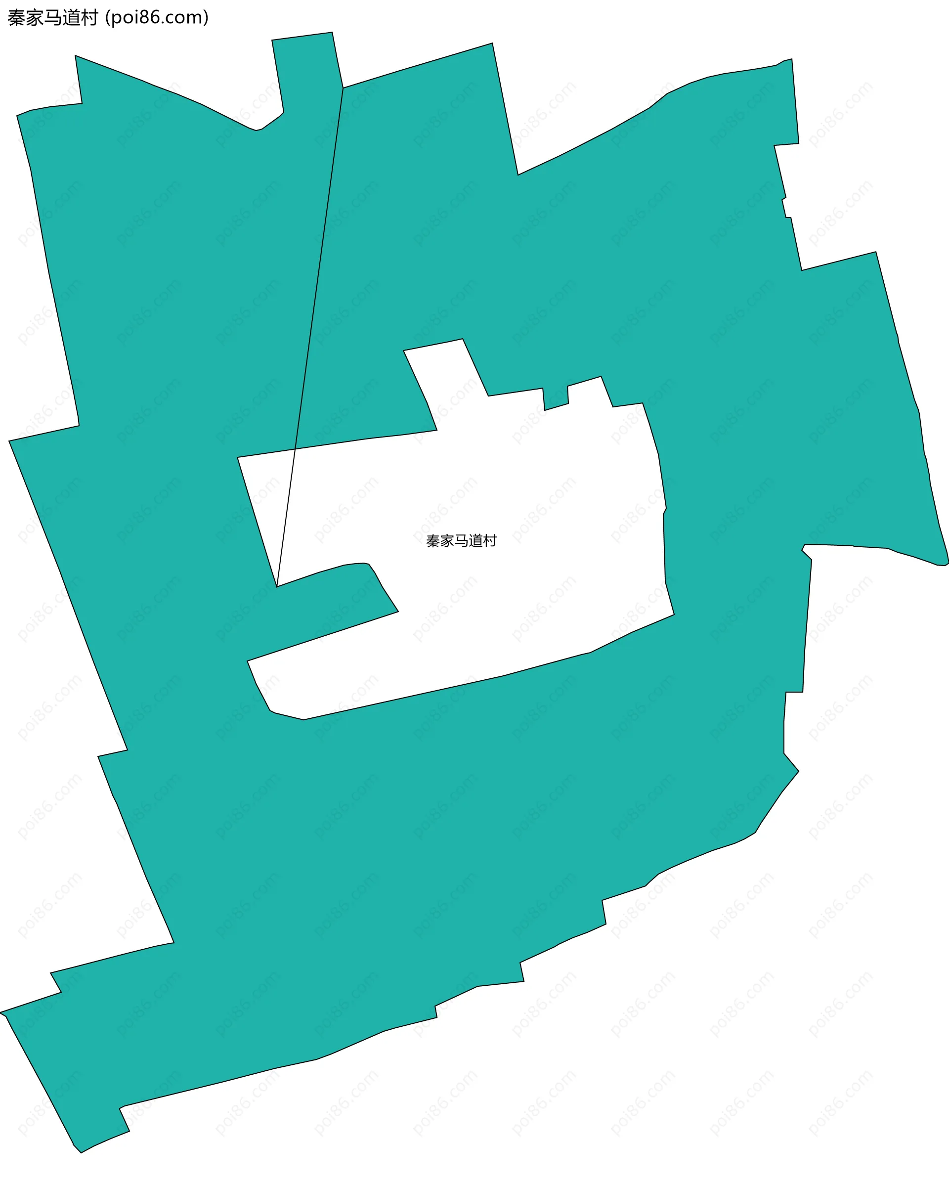 秦家马道村边界地图