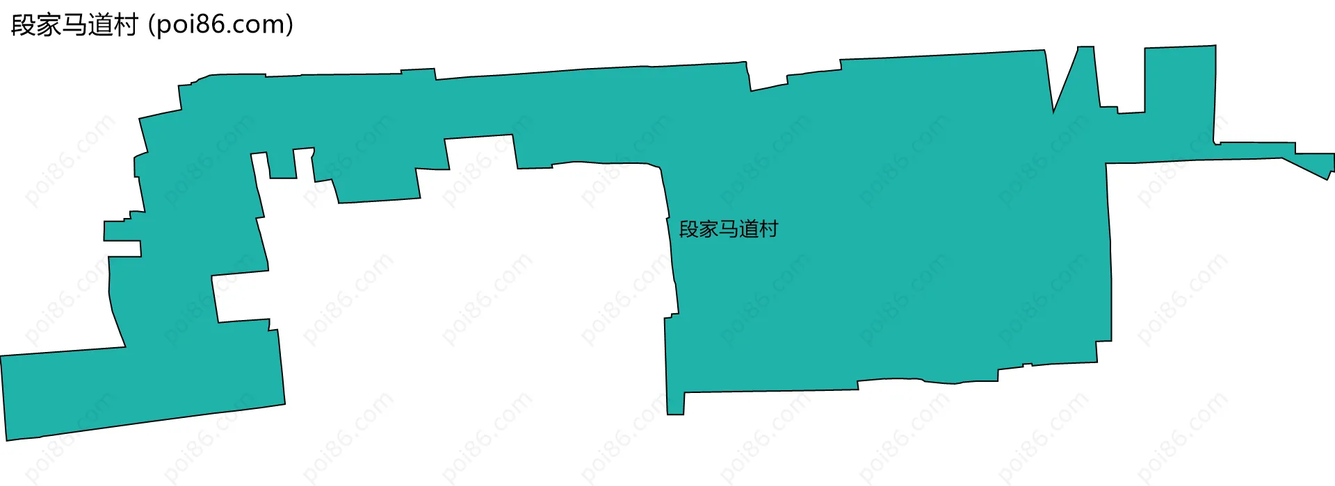 段家马道村边界地图