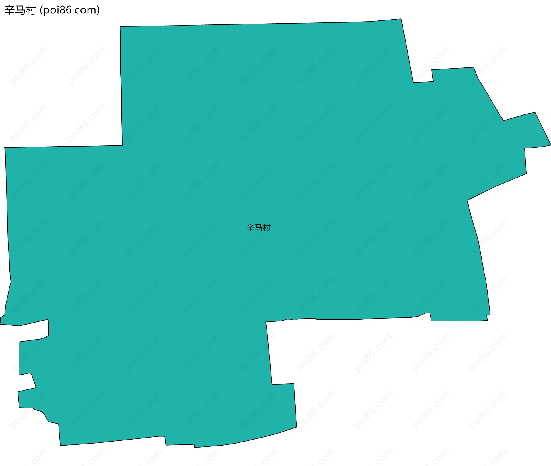 辛马村边界地图