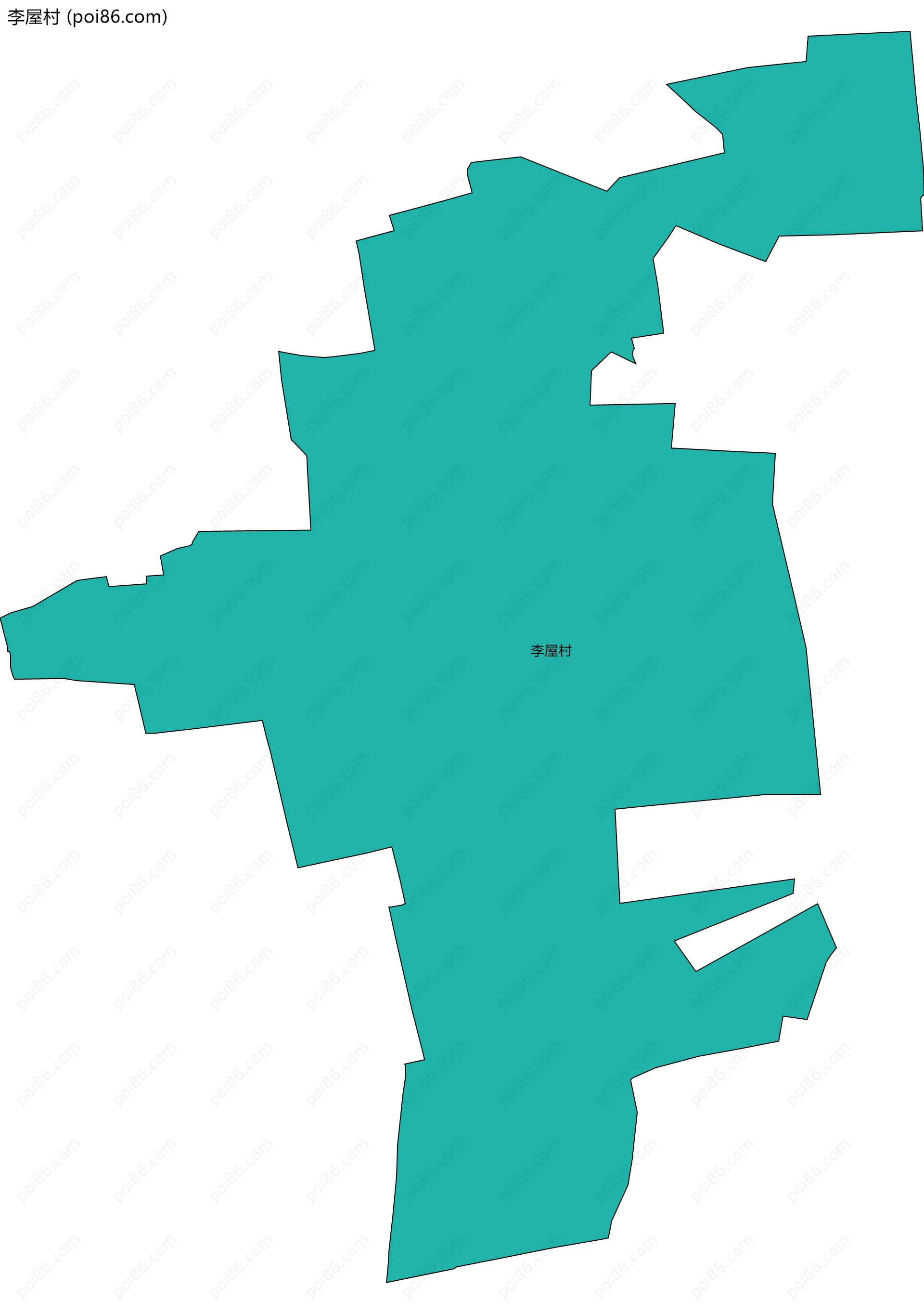 李屋村边界地图
