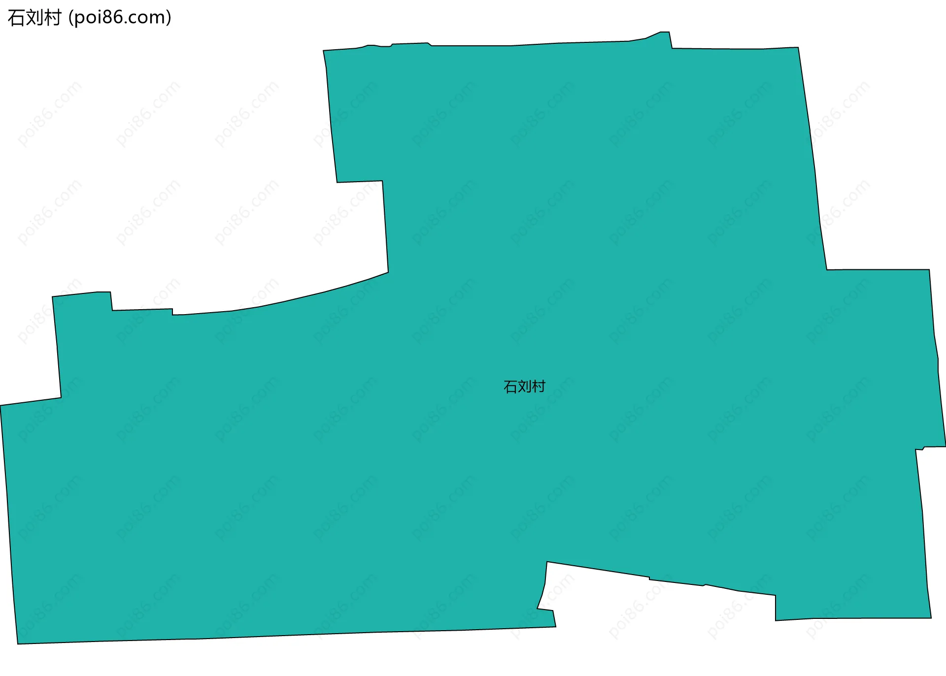 石刘村边界地图