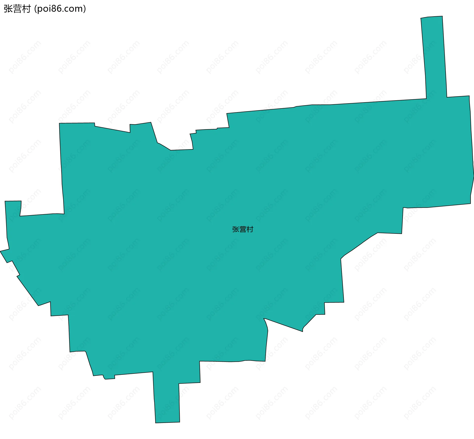 张营村边界地图