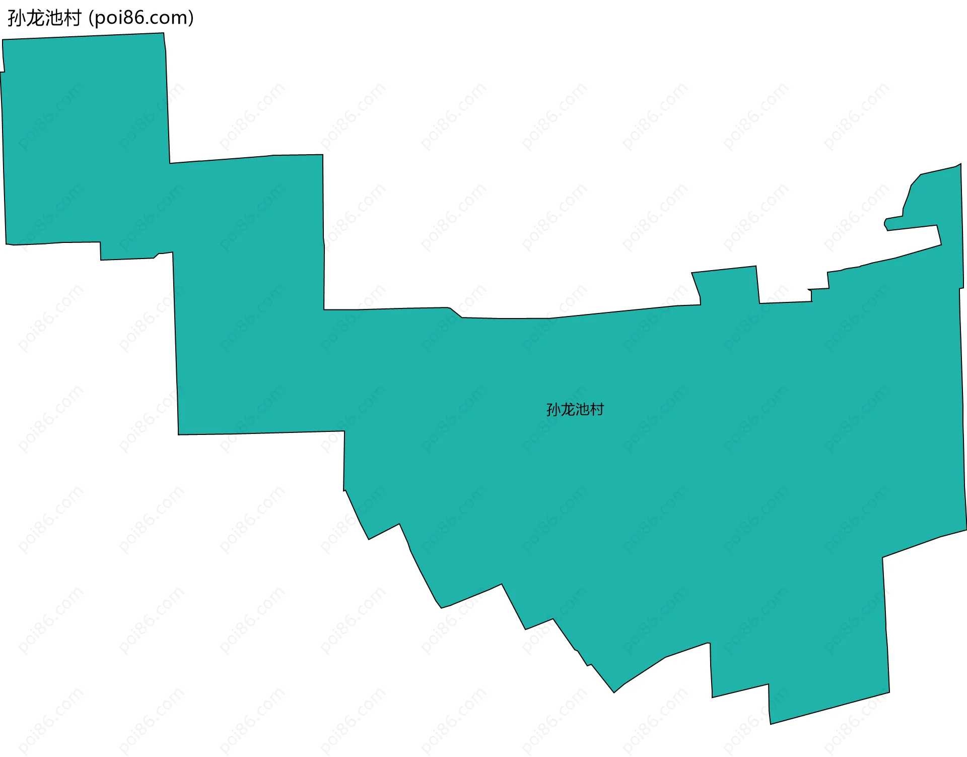 孙龙池村边界地图
