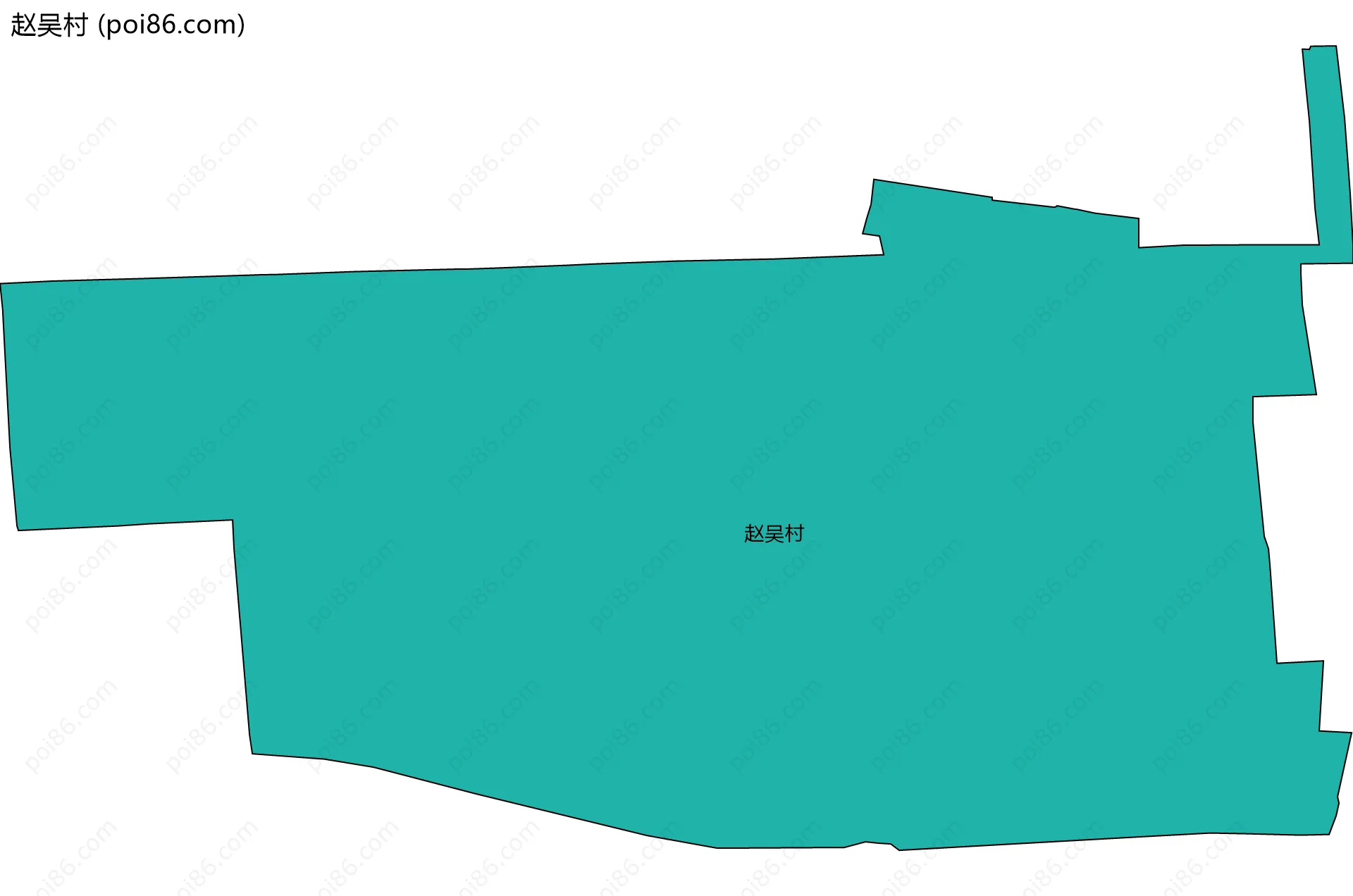 赵吴村边界地图