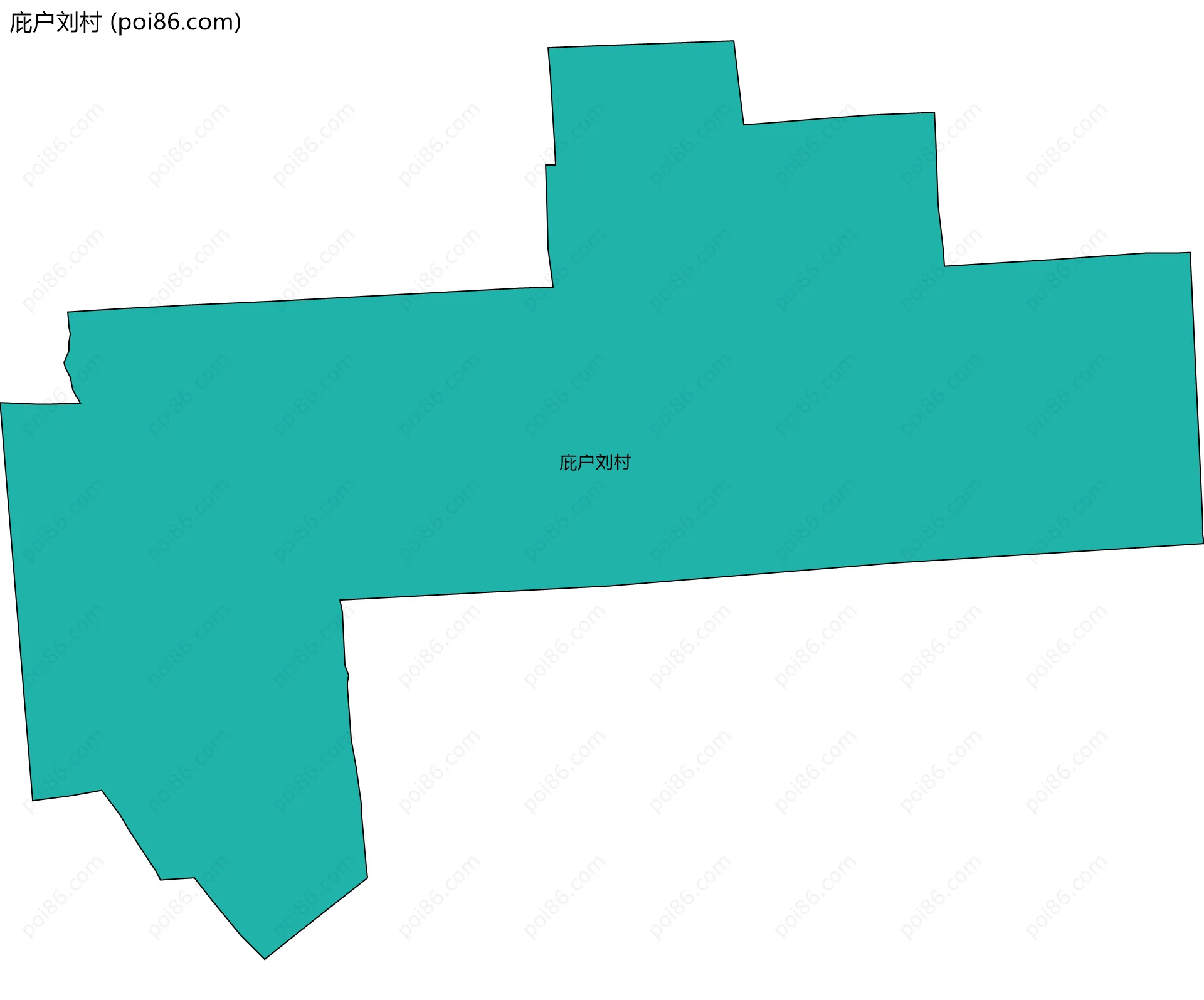 庇户刘村边界地图