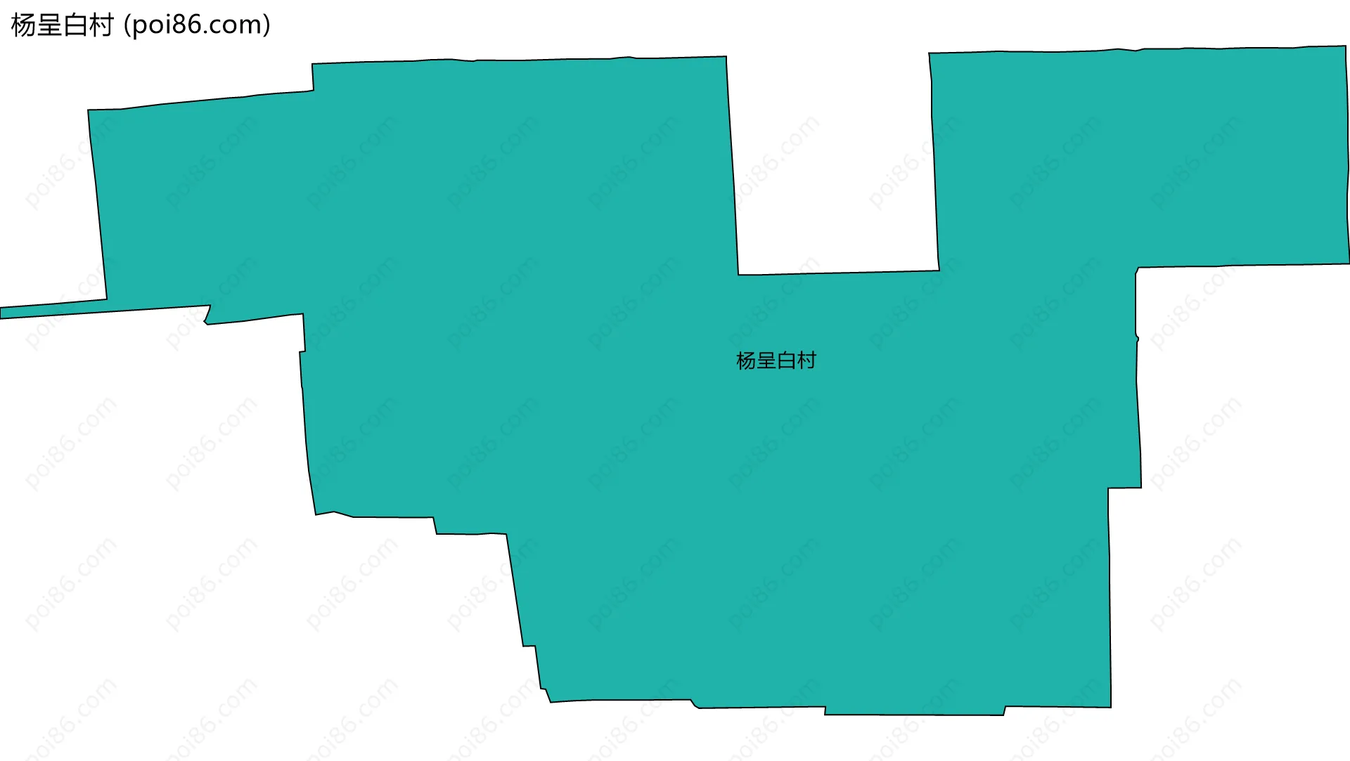 杨呈白村边界地图