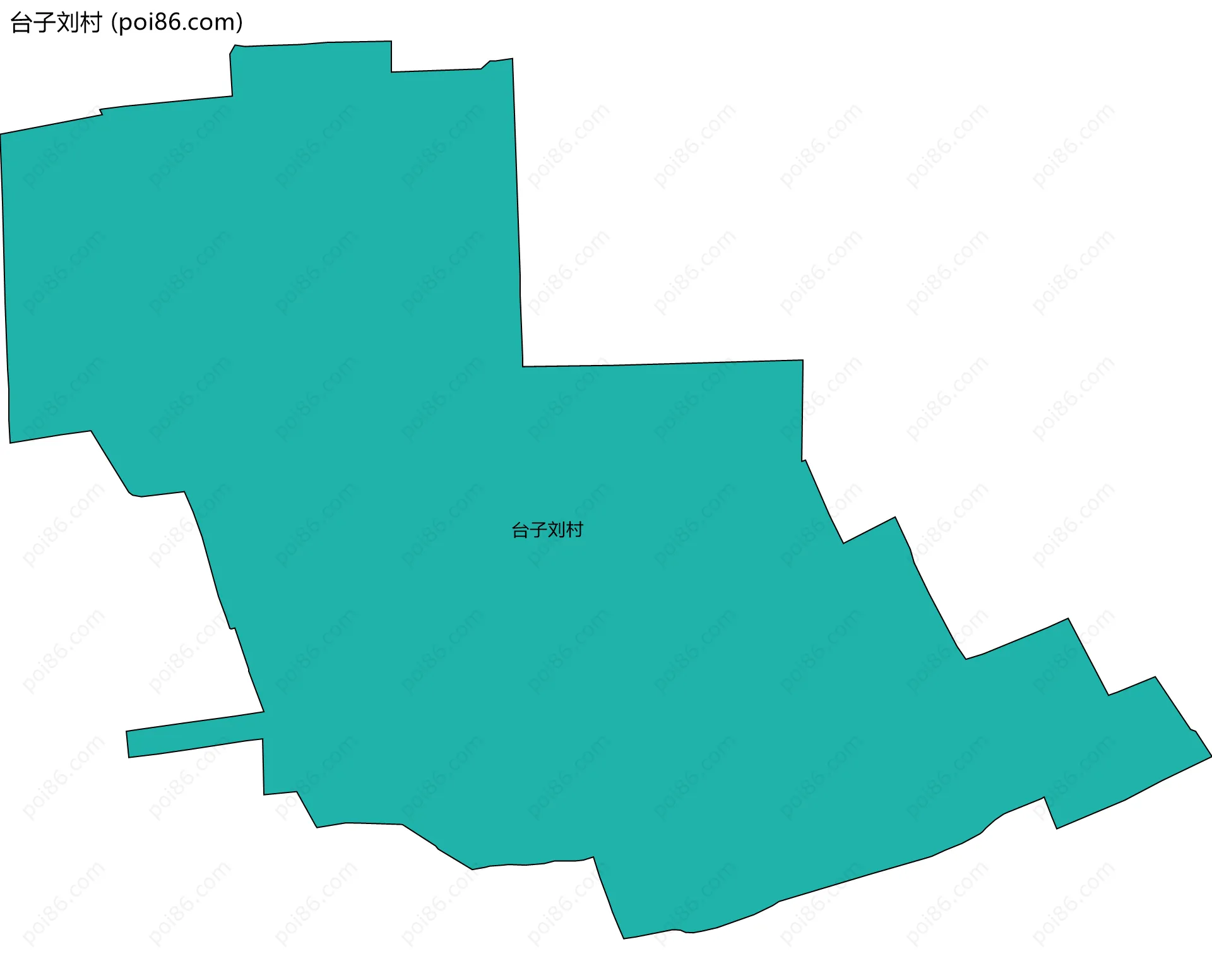 台子刘村边界地图