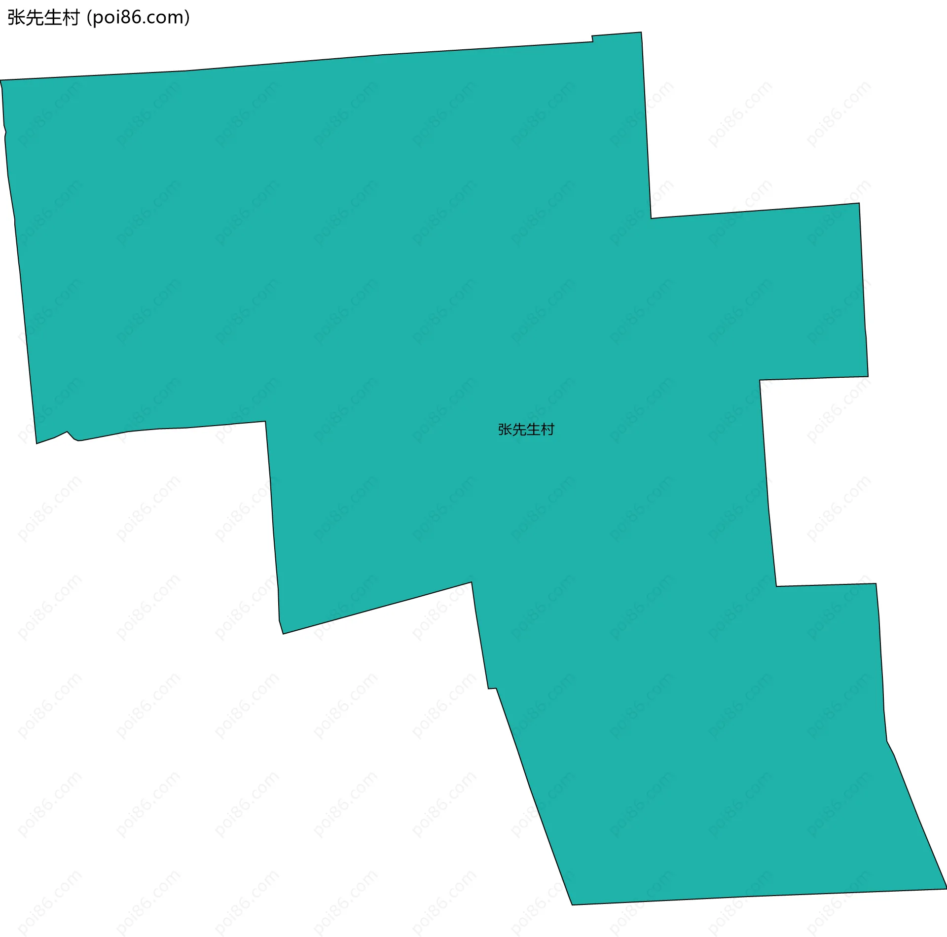 张先生村边界地图