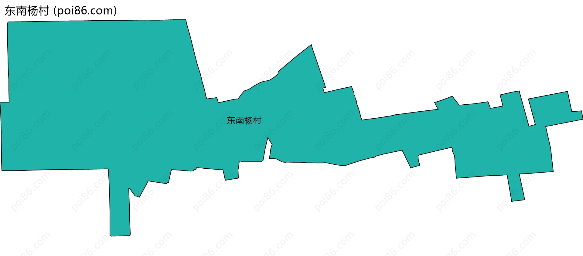 东南杨村边界地图