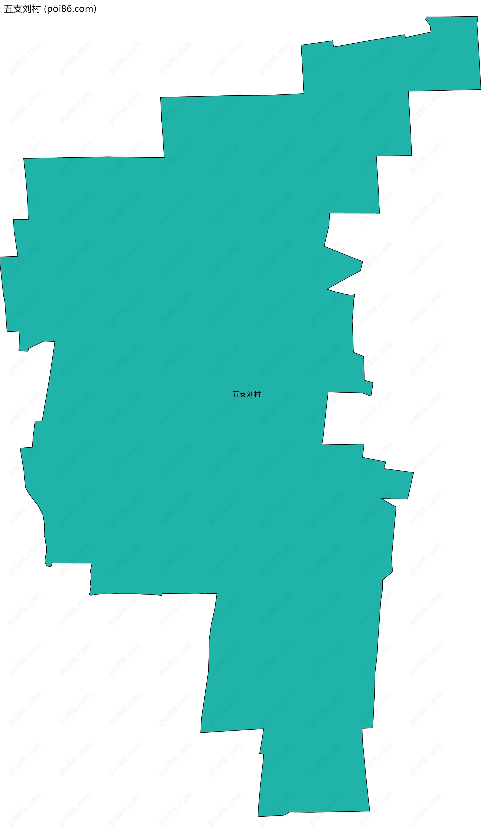 五支刘村边界地图