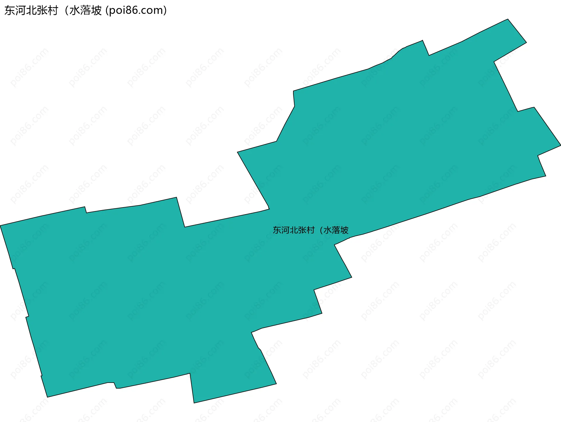东河北张村（水落坡边界地图