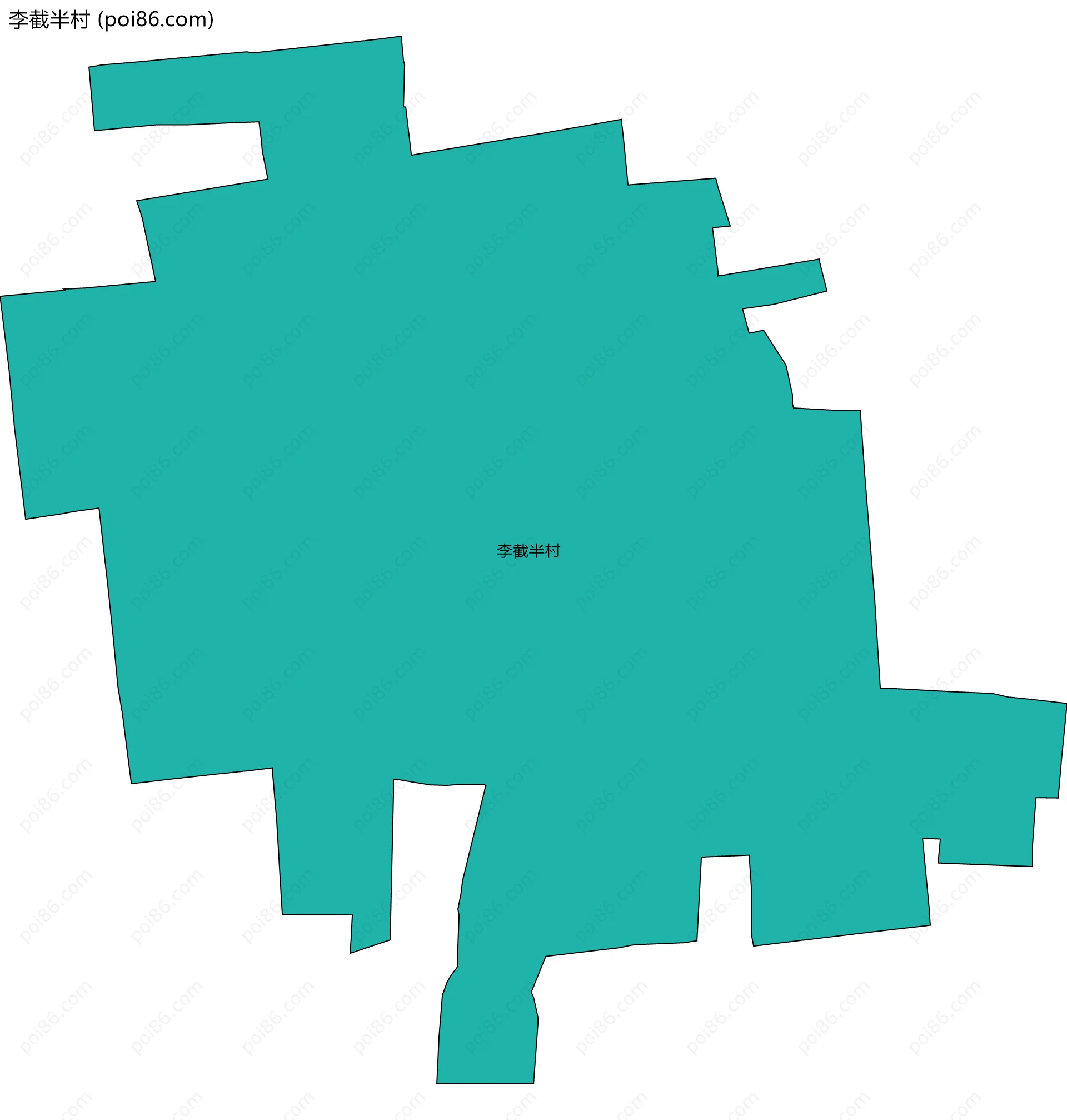 李截半村边界地图