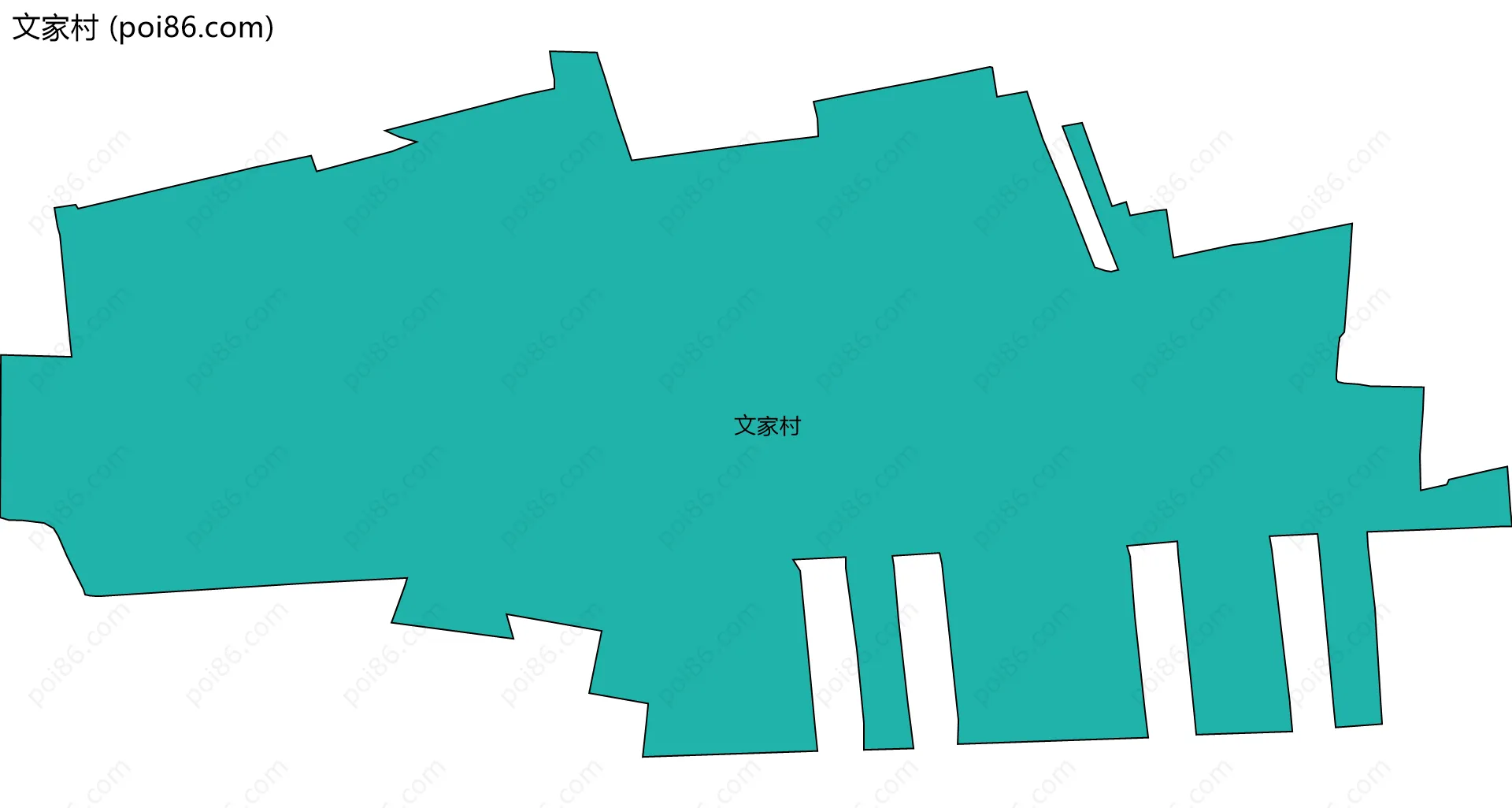 文家村边界地图