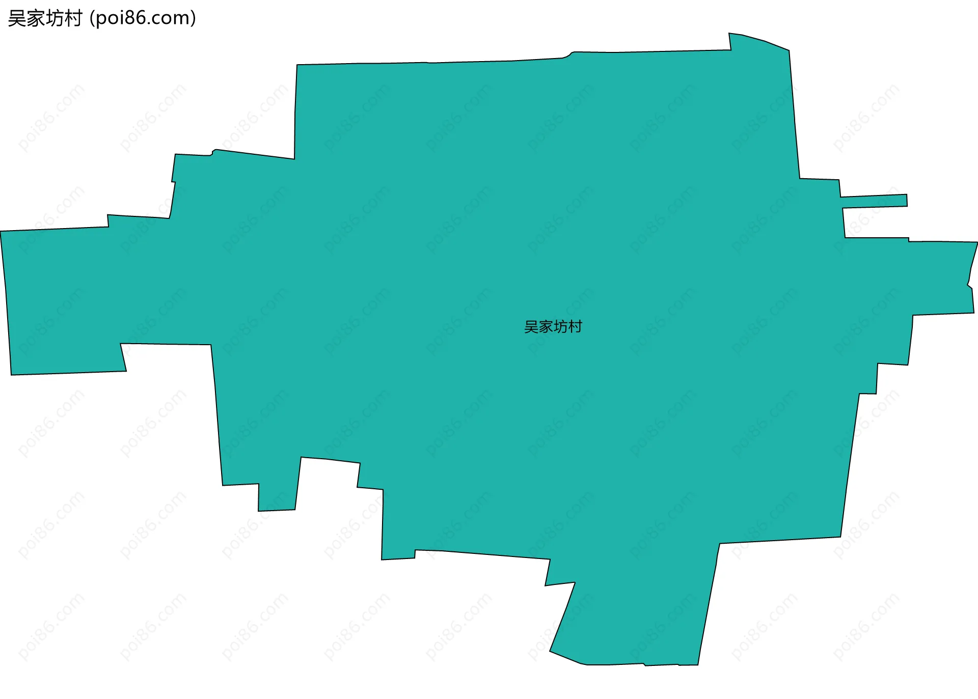 吴家坊村边界地图