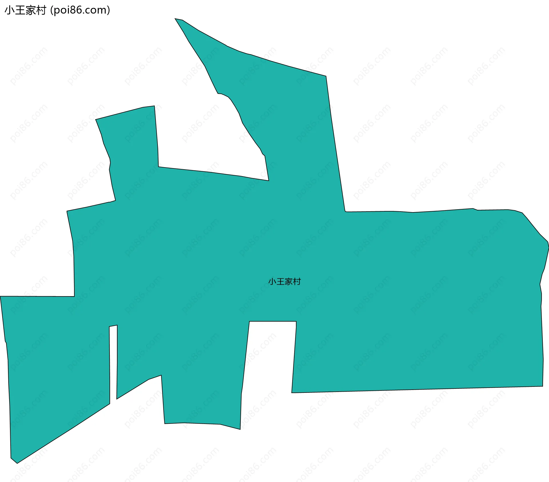 小王家村边界地图