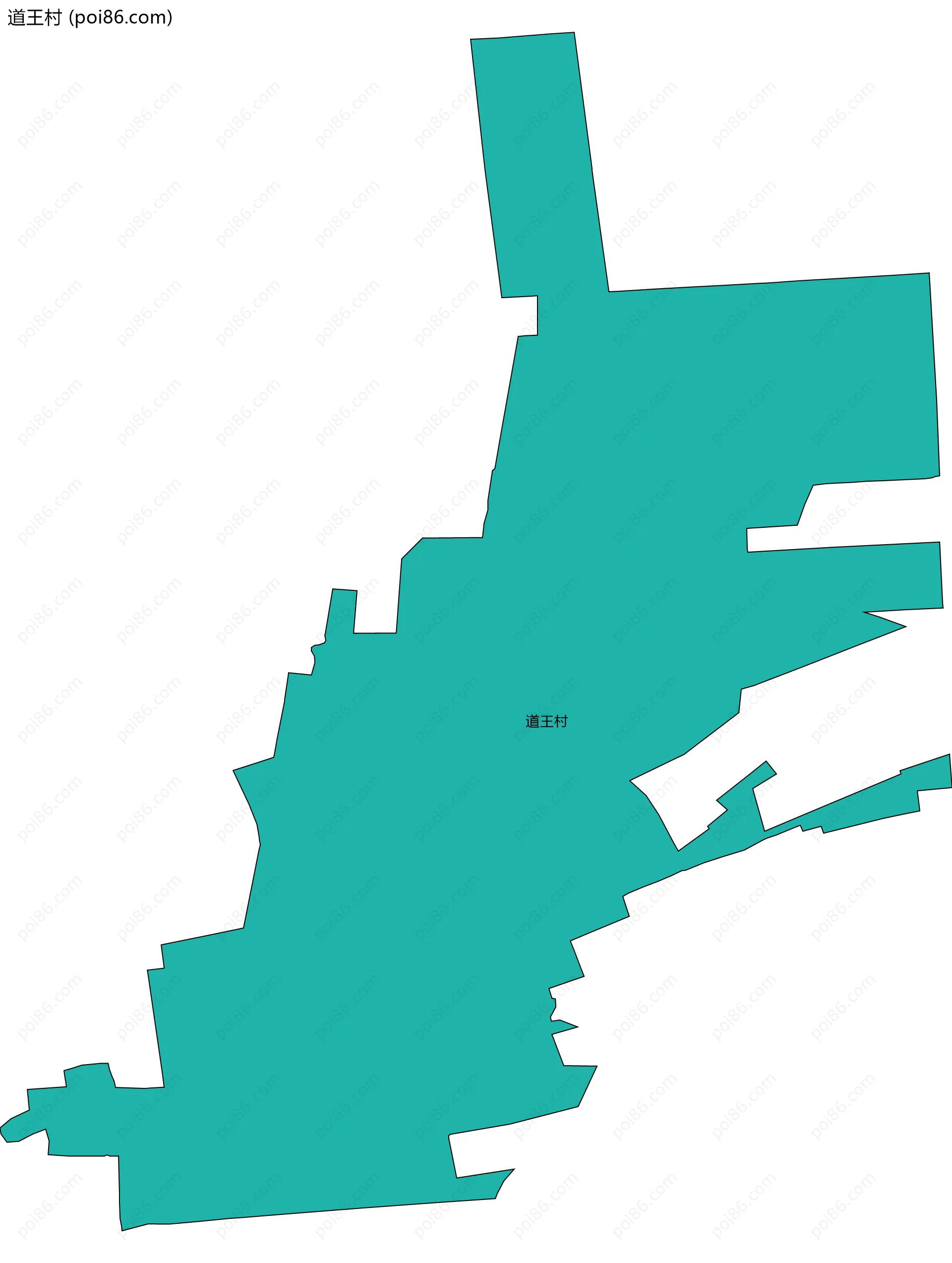 道王村边界地图