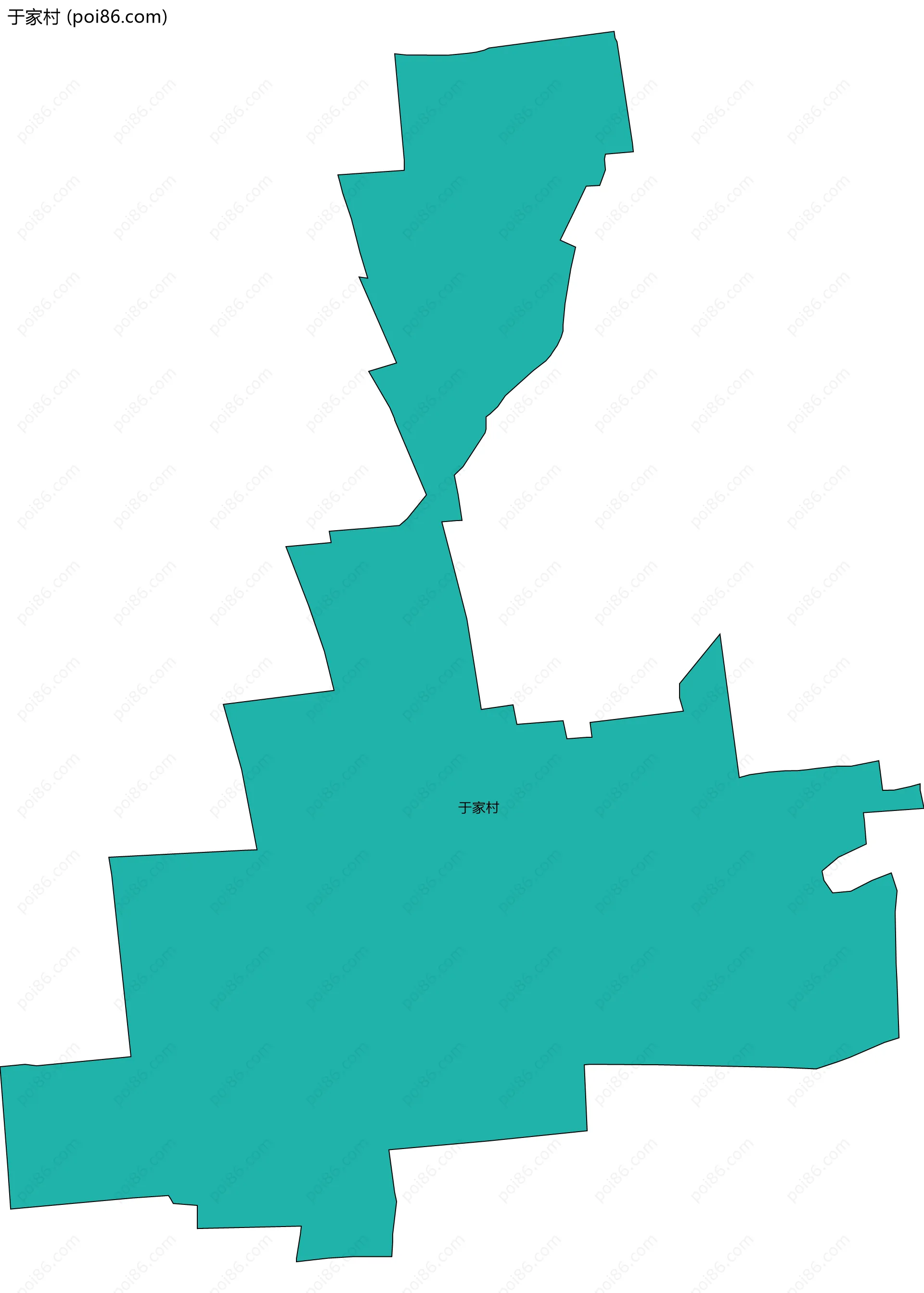 于家村边界地图