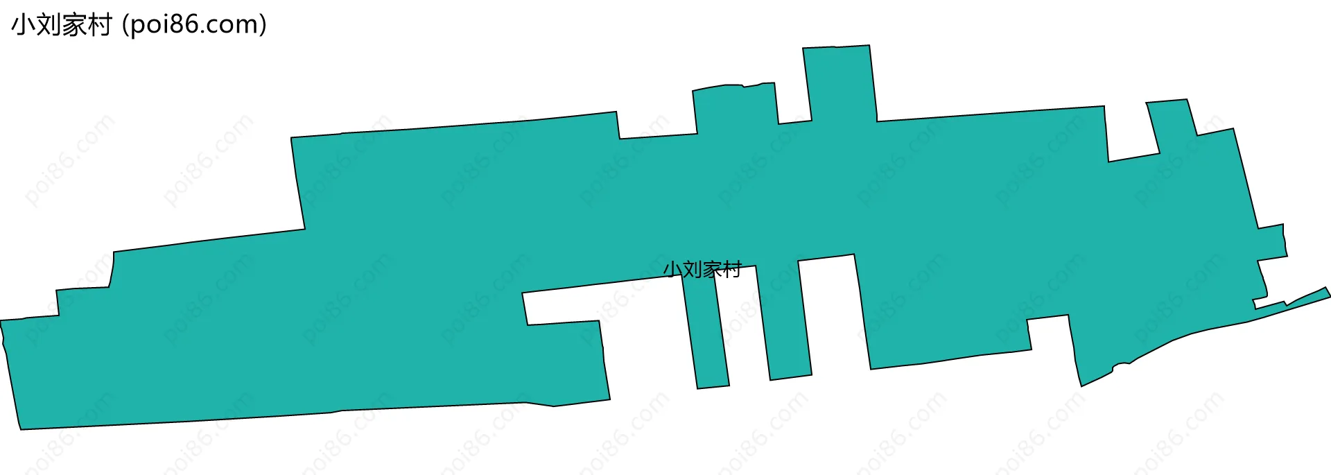 小刘家村边界地图