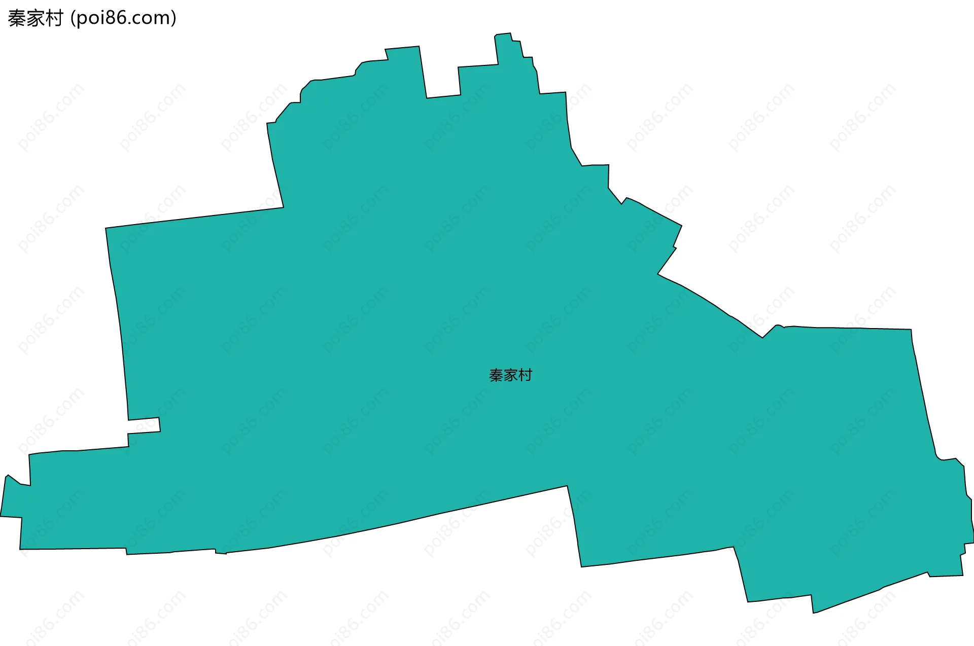 秦家村边界地图
