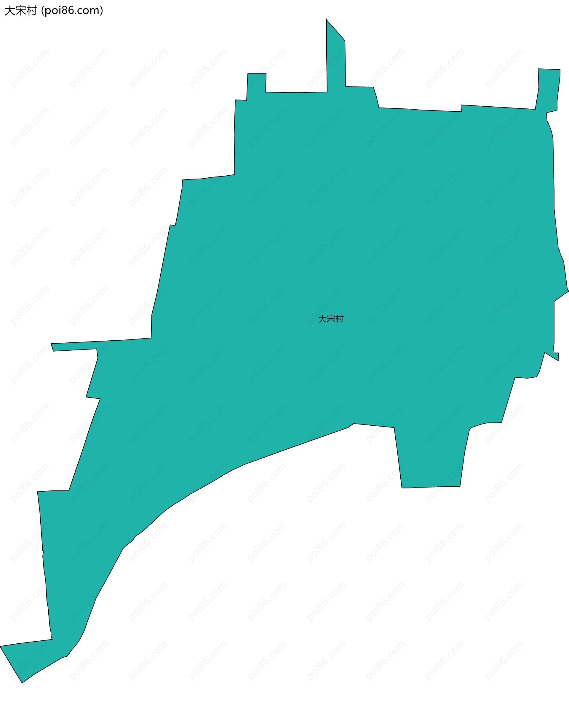 大宋村边界地图