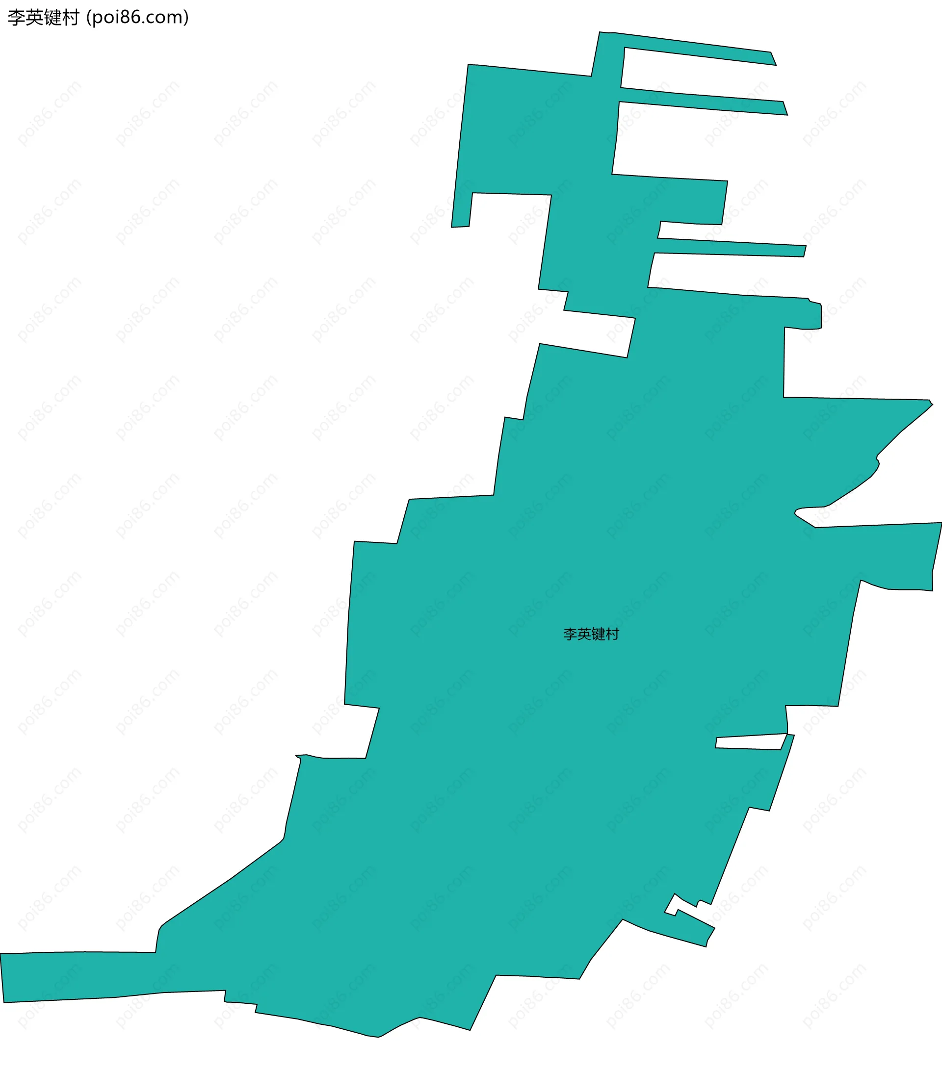 李英键村边界地图