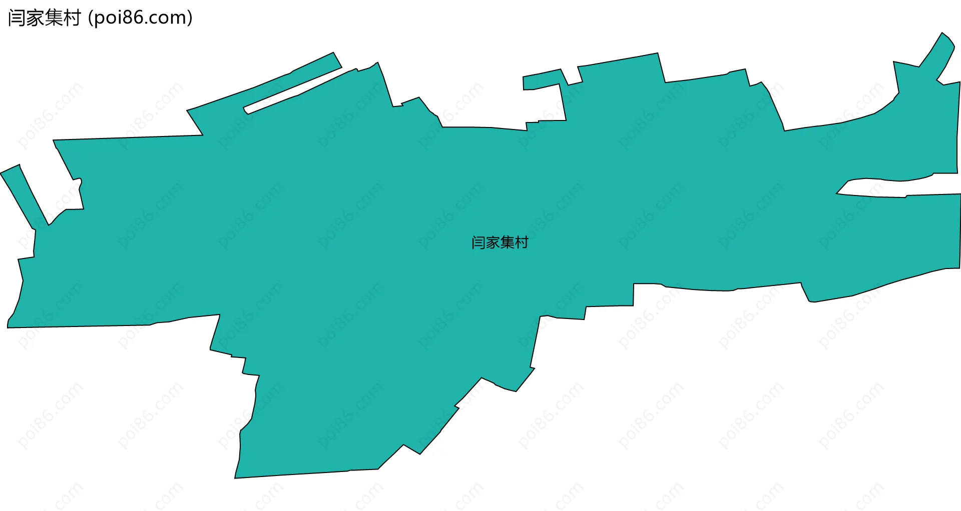 闫家集村边界地图