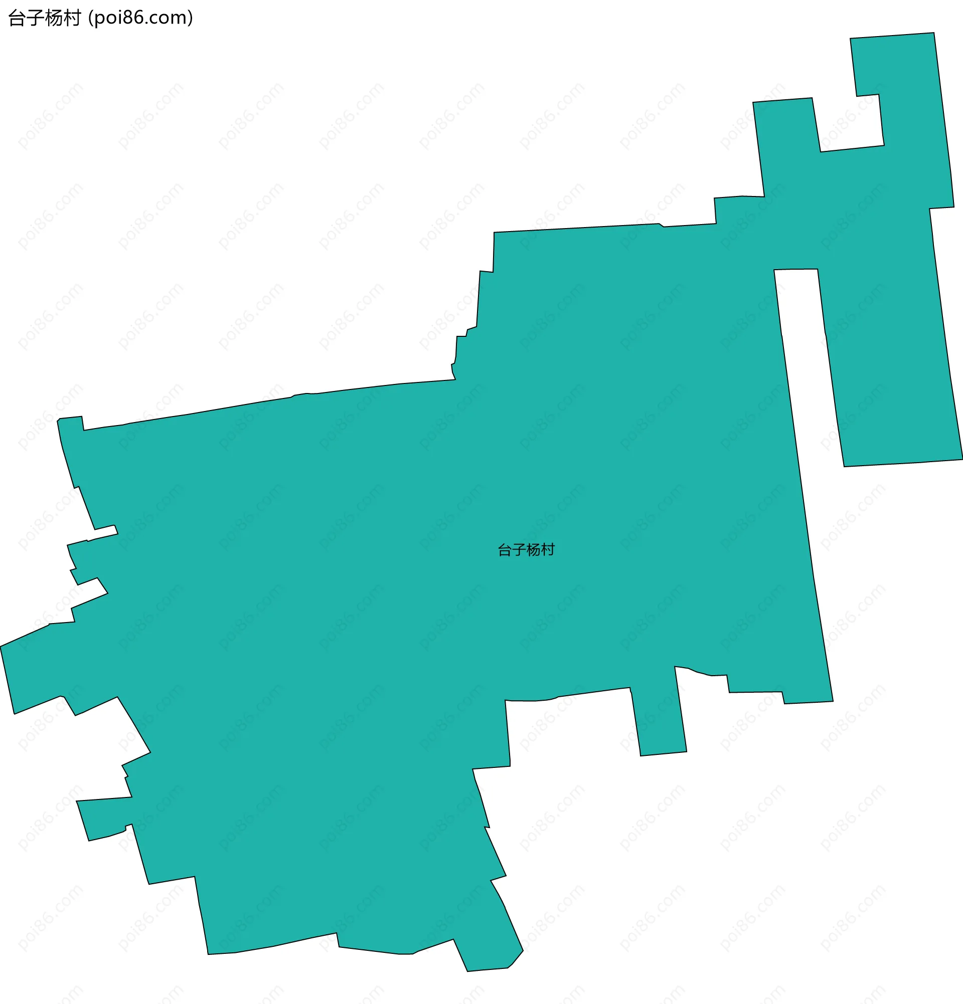 台子杨村边界地图