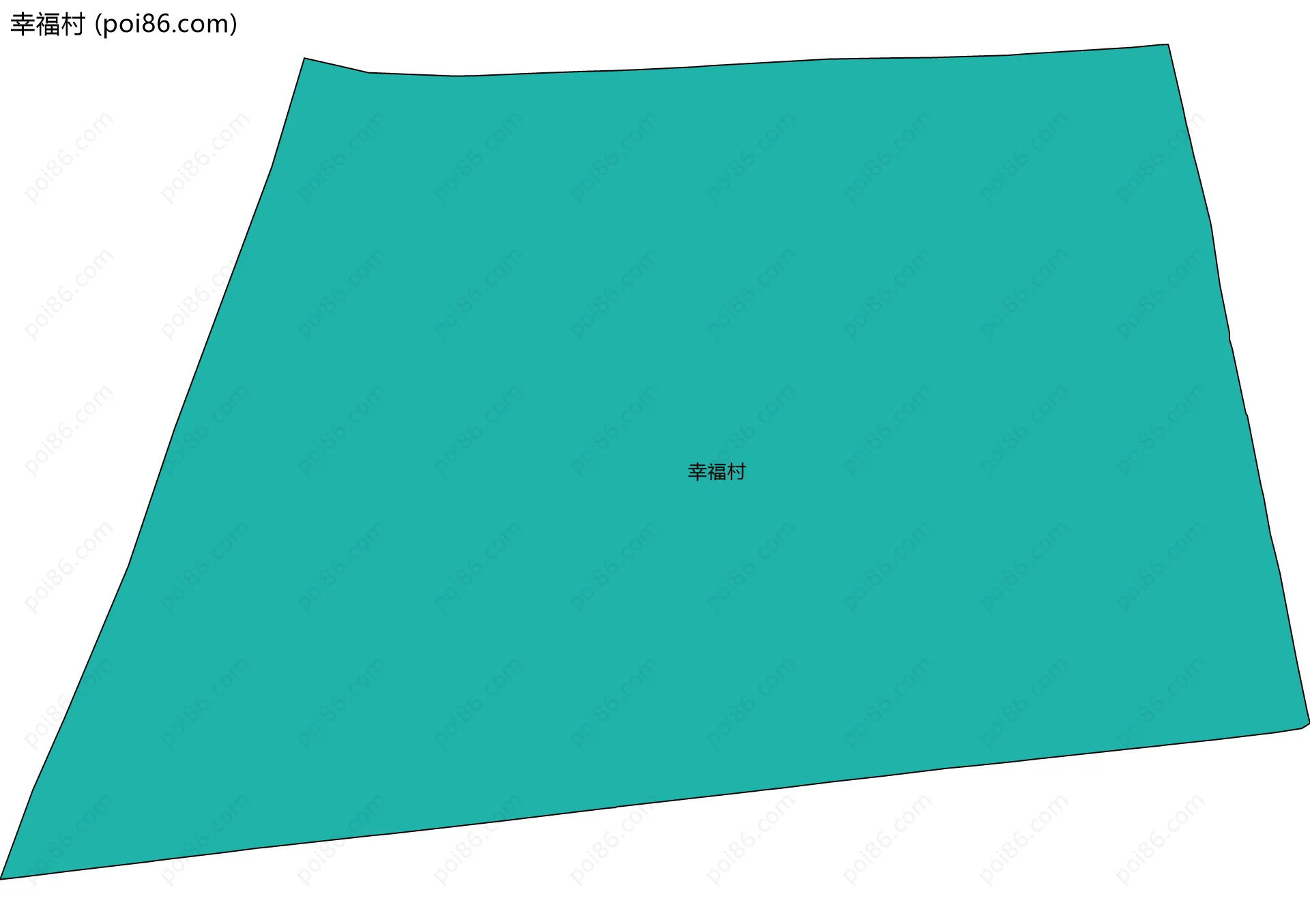 幸福村边界地图