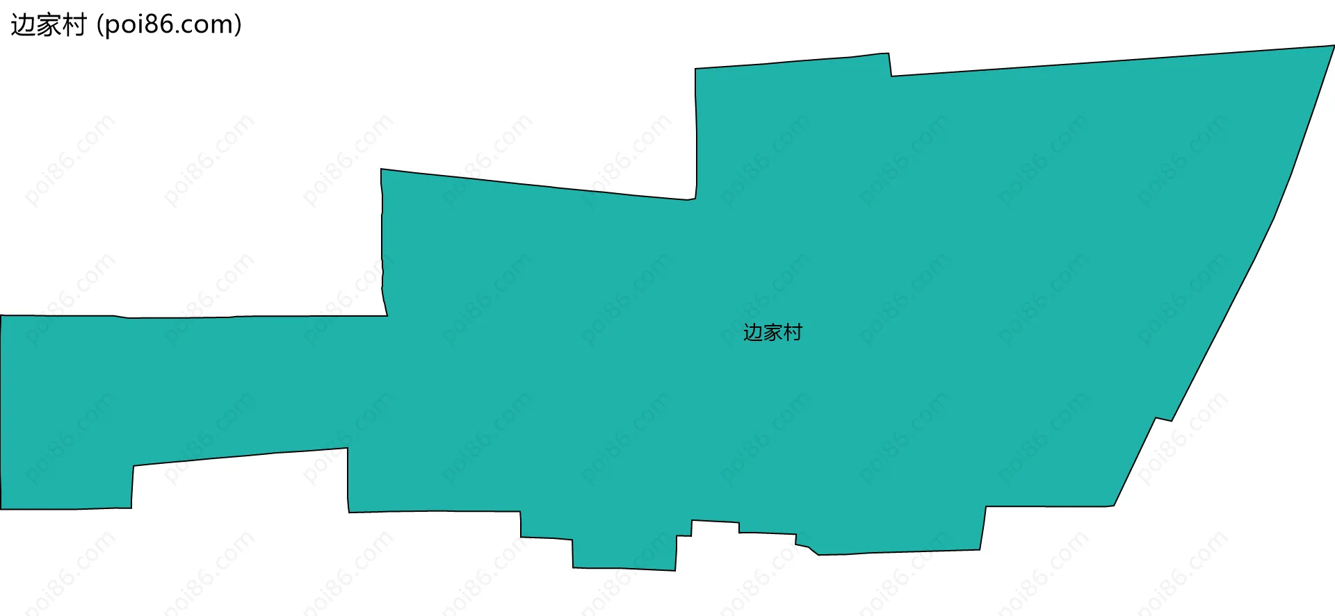 边家村边界地图