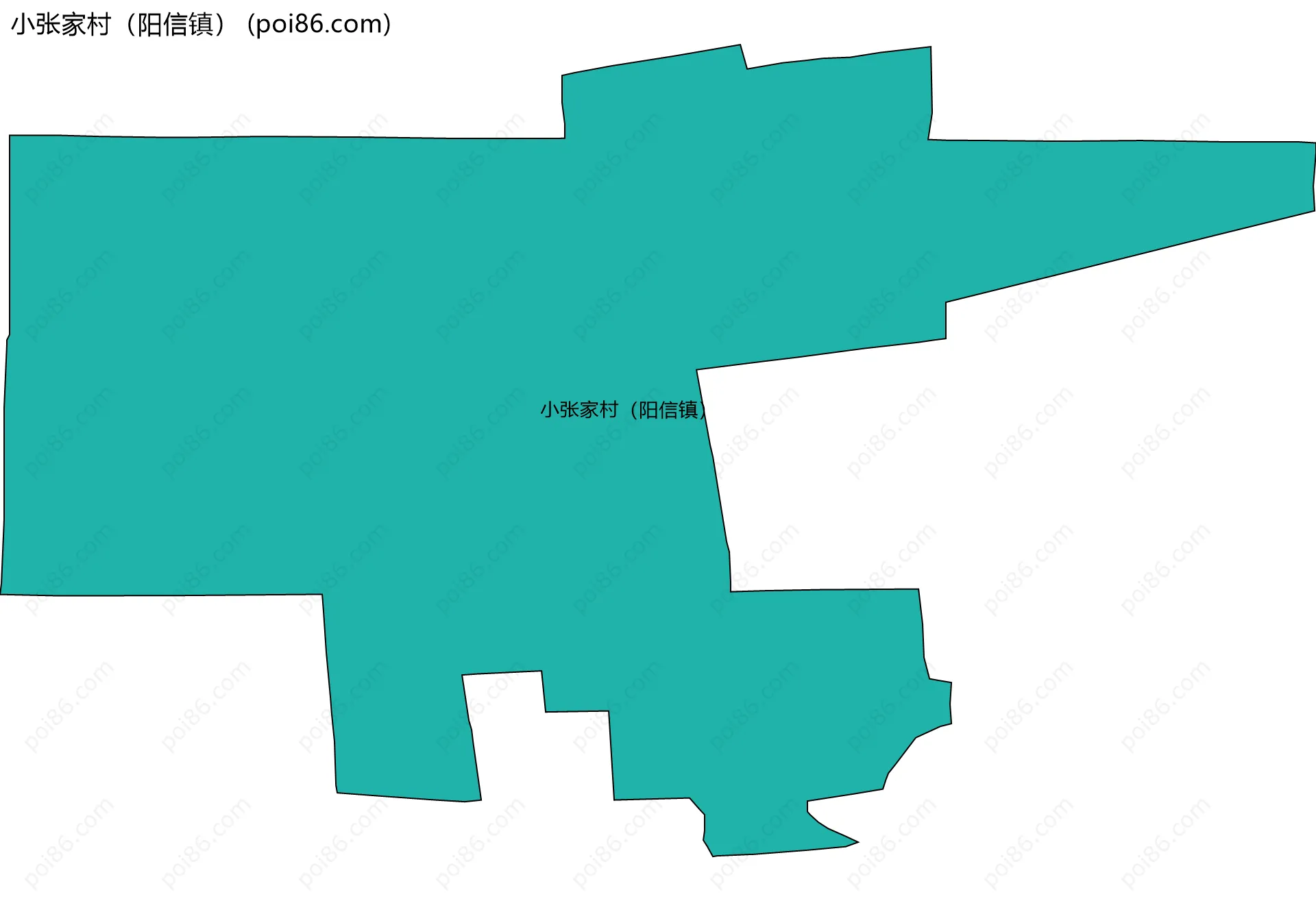 小张家村（阳信镇）边界地图