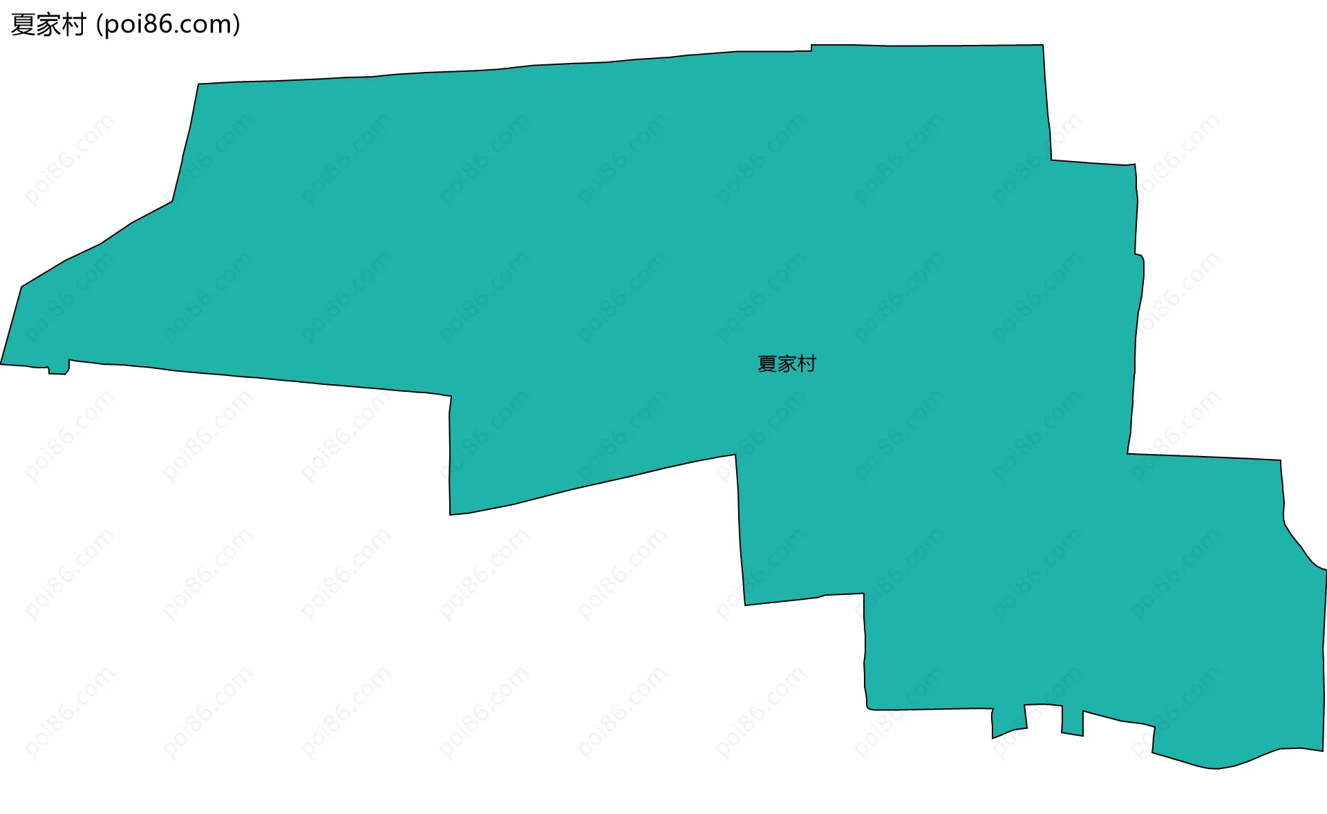 夏家村边界地图