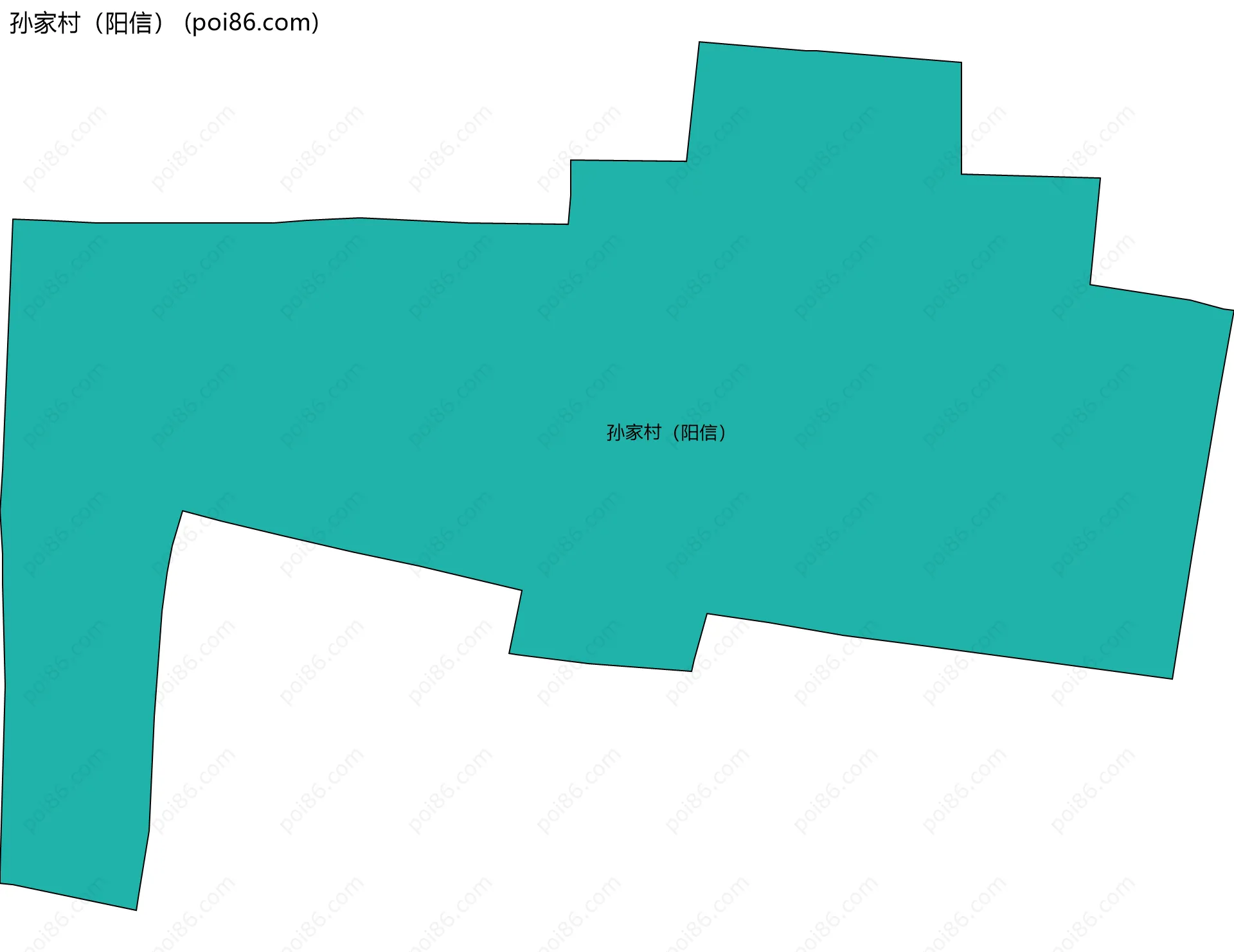 孙家村（阳信）边界地图