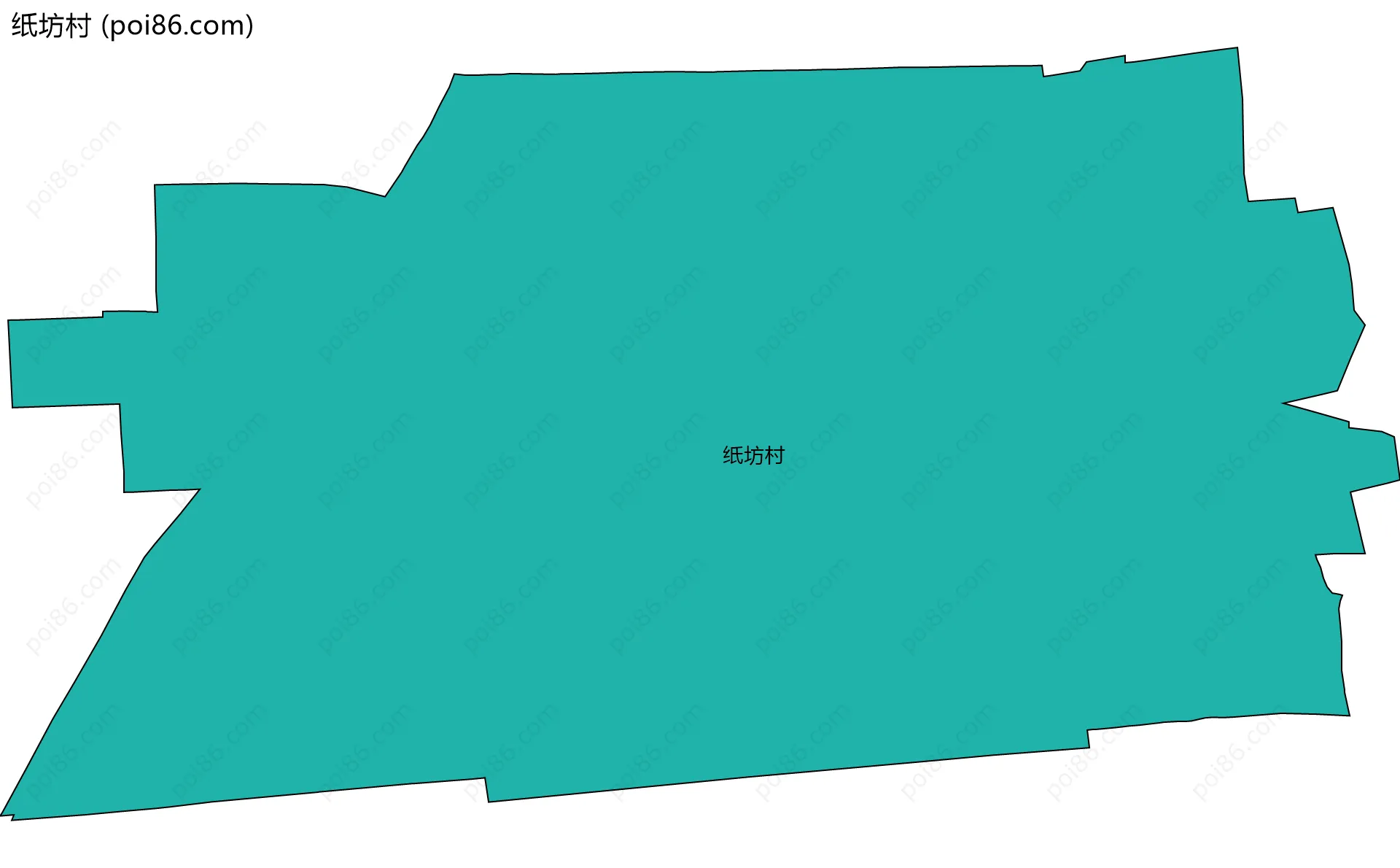 纸坊村边界地图
