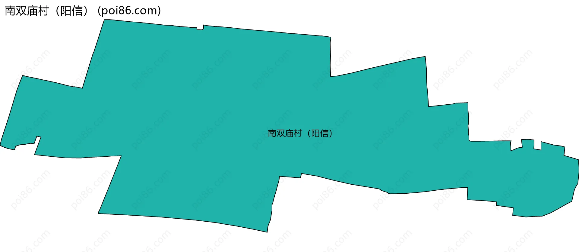 南双庙村（阳信）边界地图