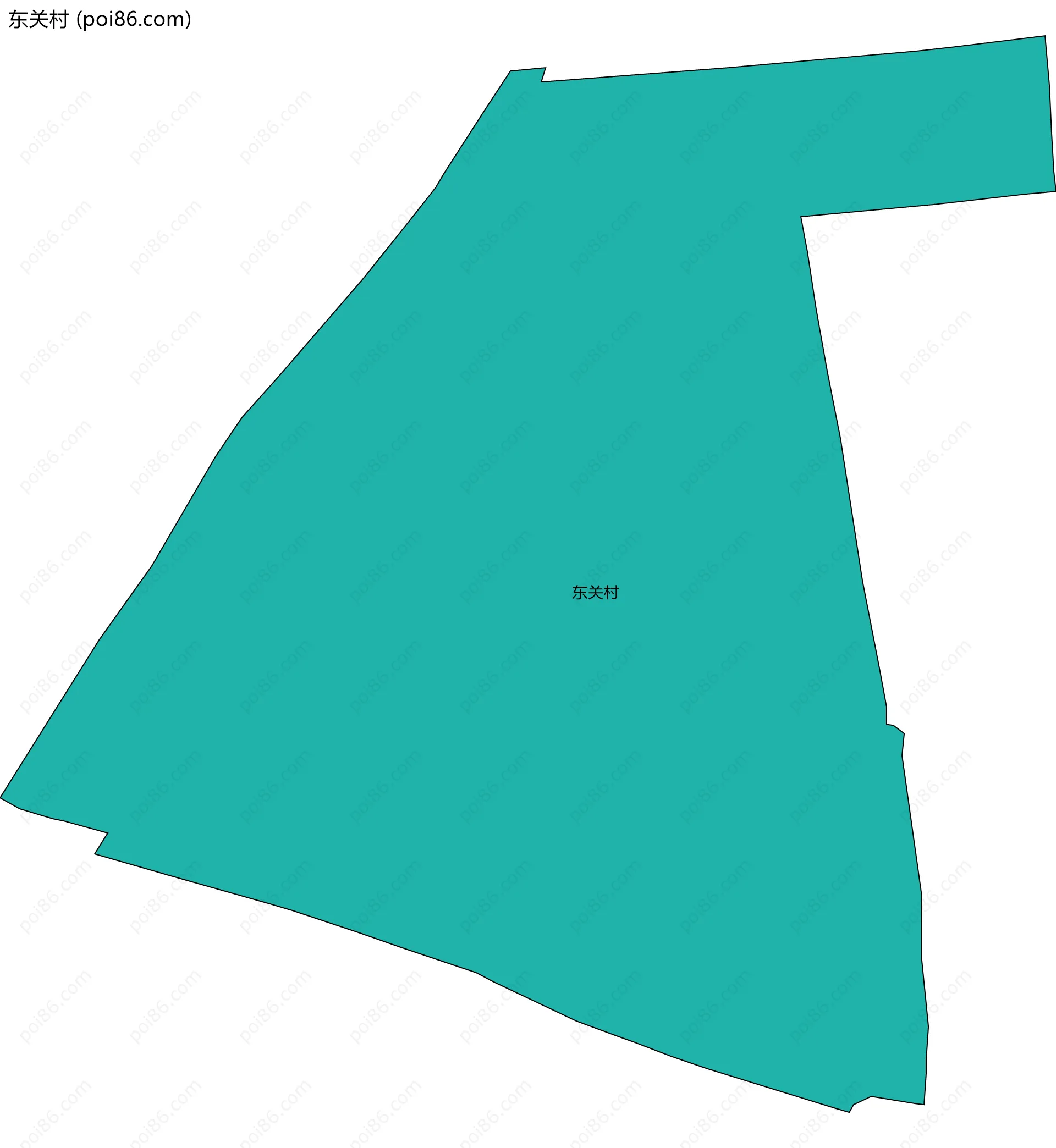 东关村边界地图