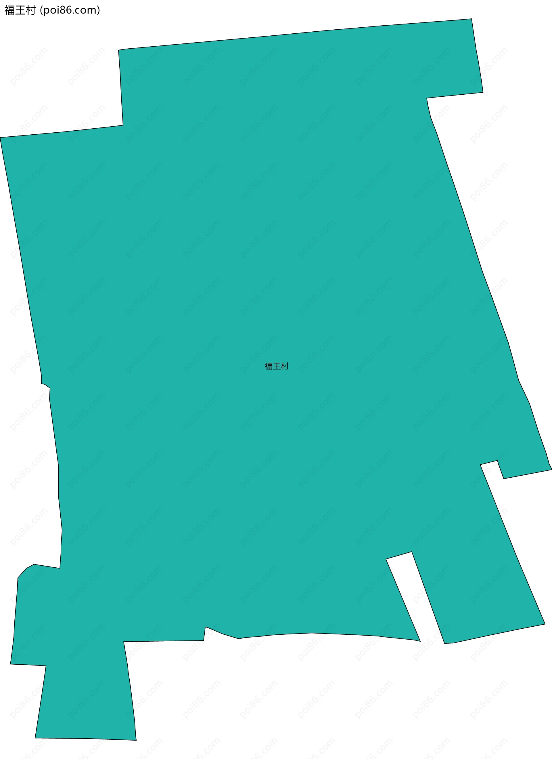 福王村边界地图