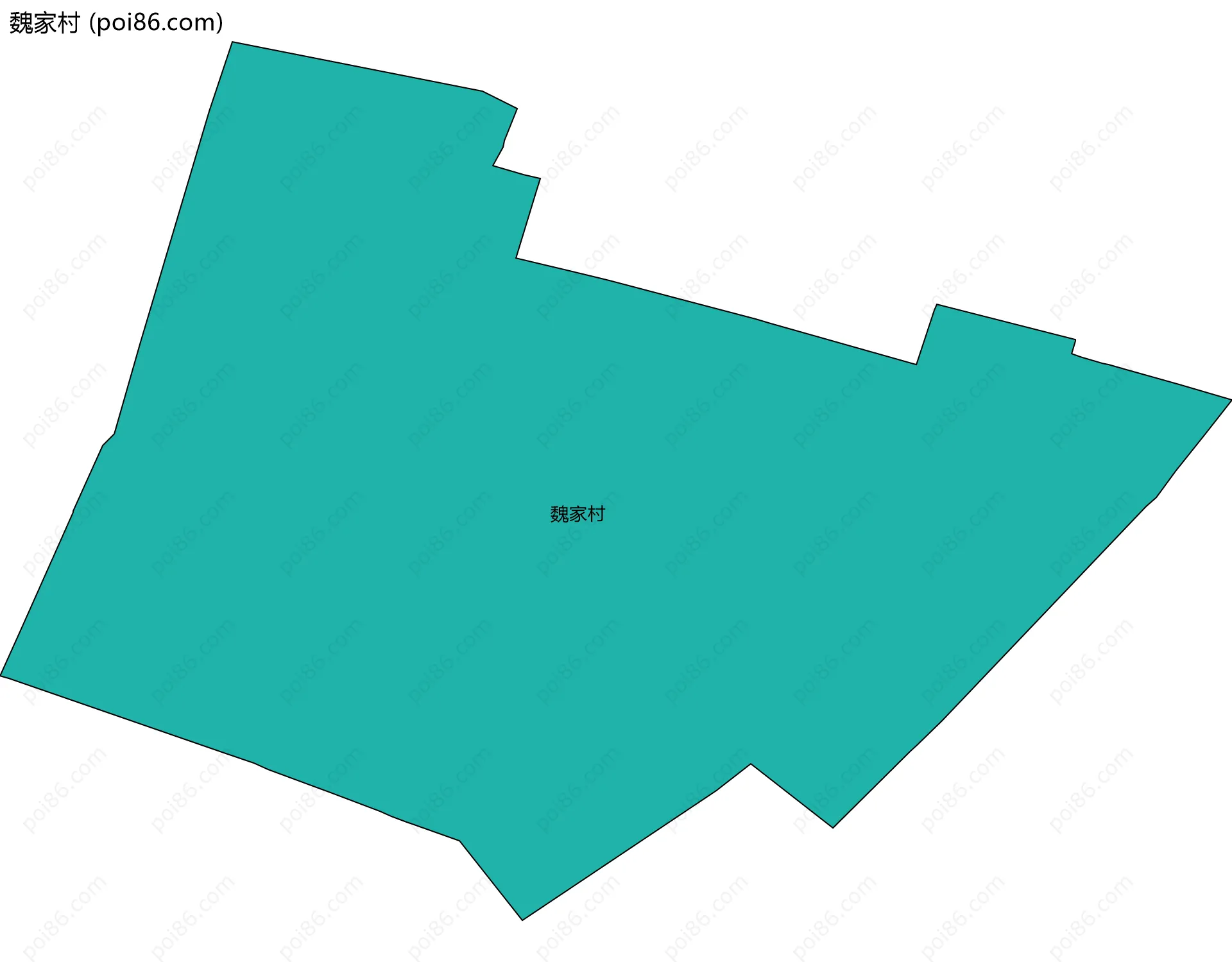 魏家村边界地图