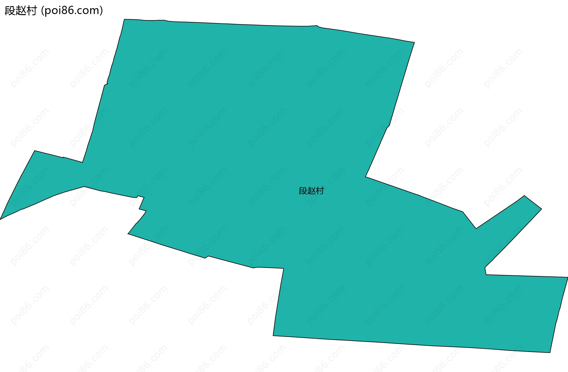 段赵村边界地图