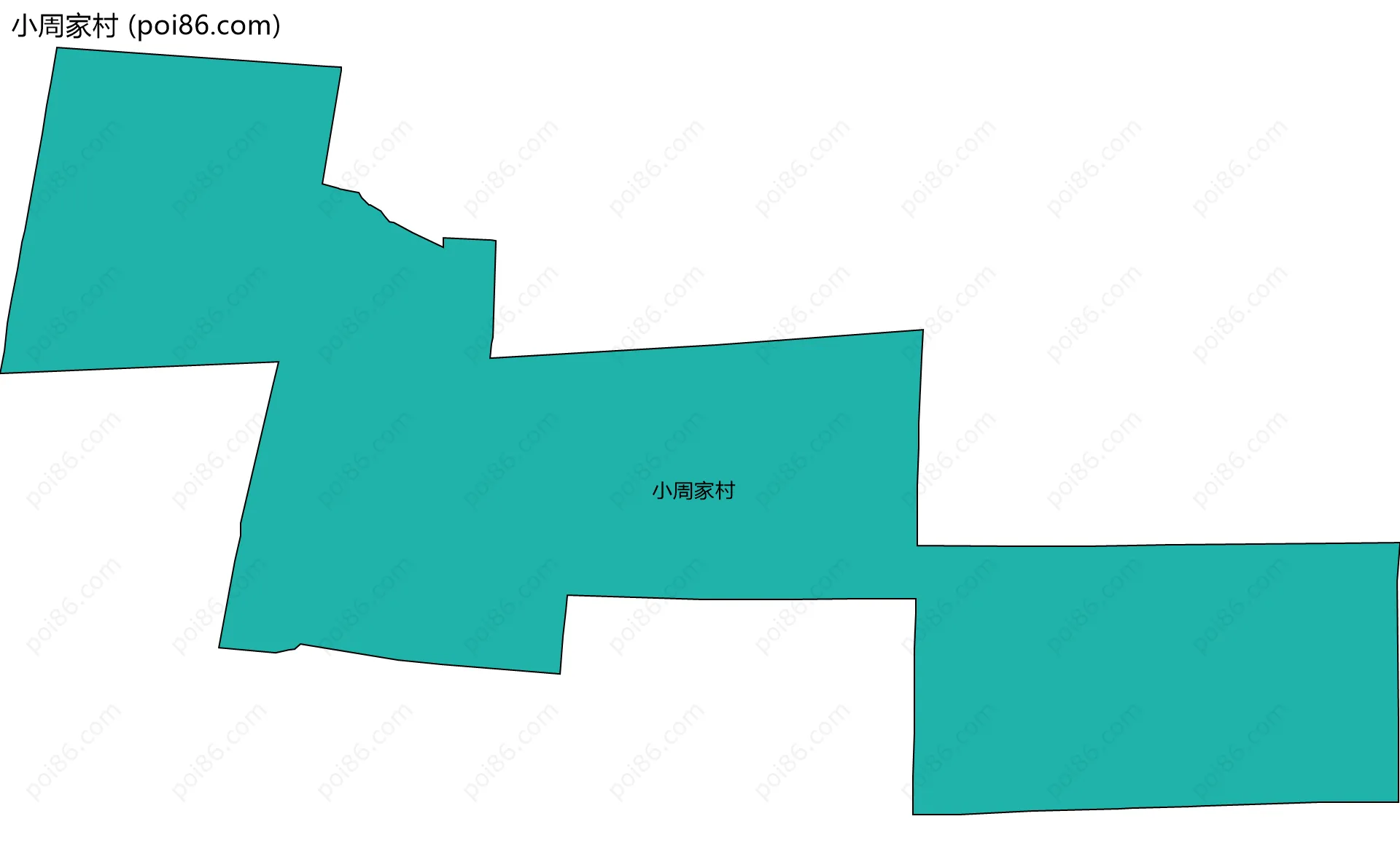 小周家村边界地图